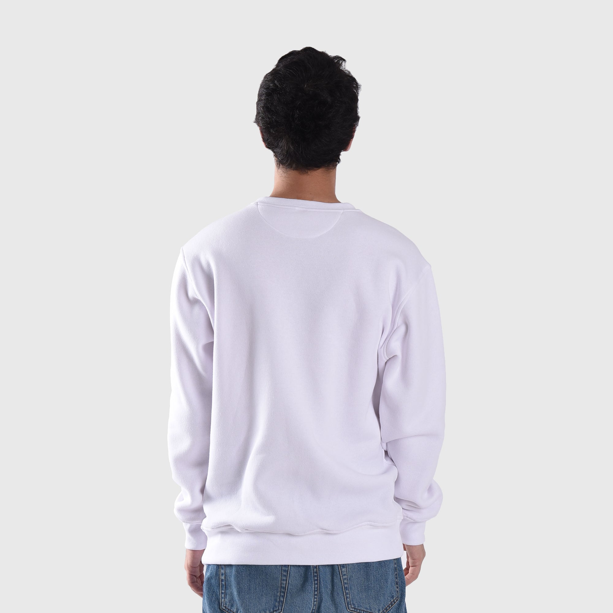 SS399 Evolution Time White Crewneck