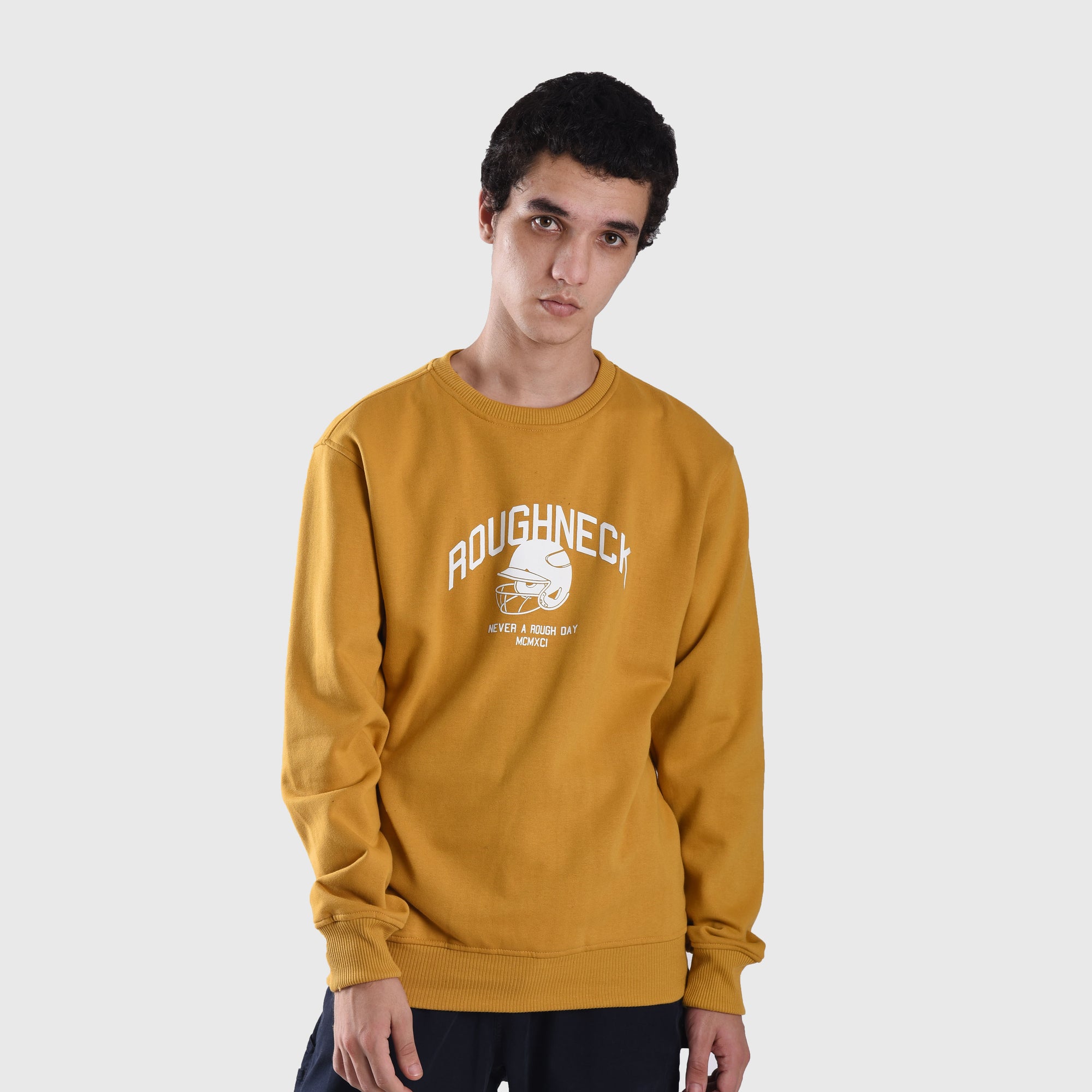 SS419 Baseball Mustard Crewneck