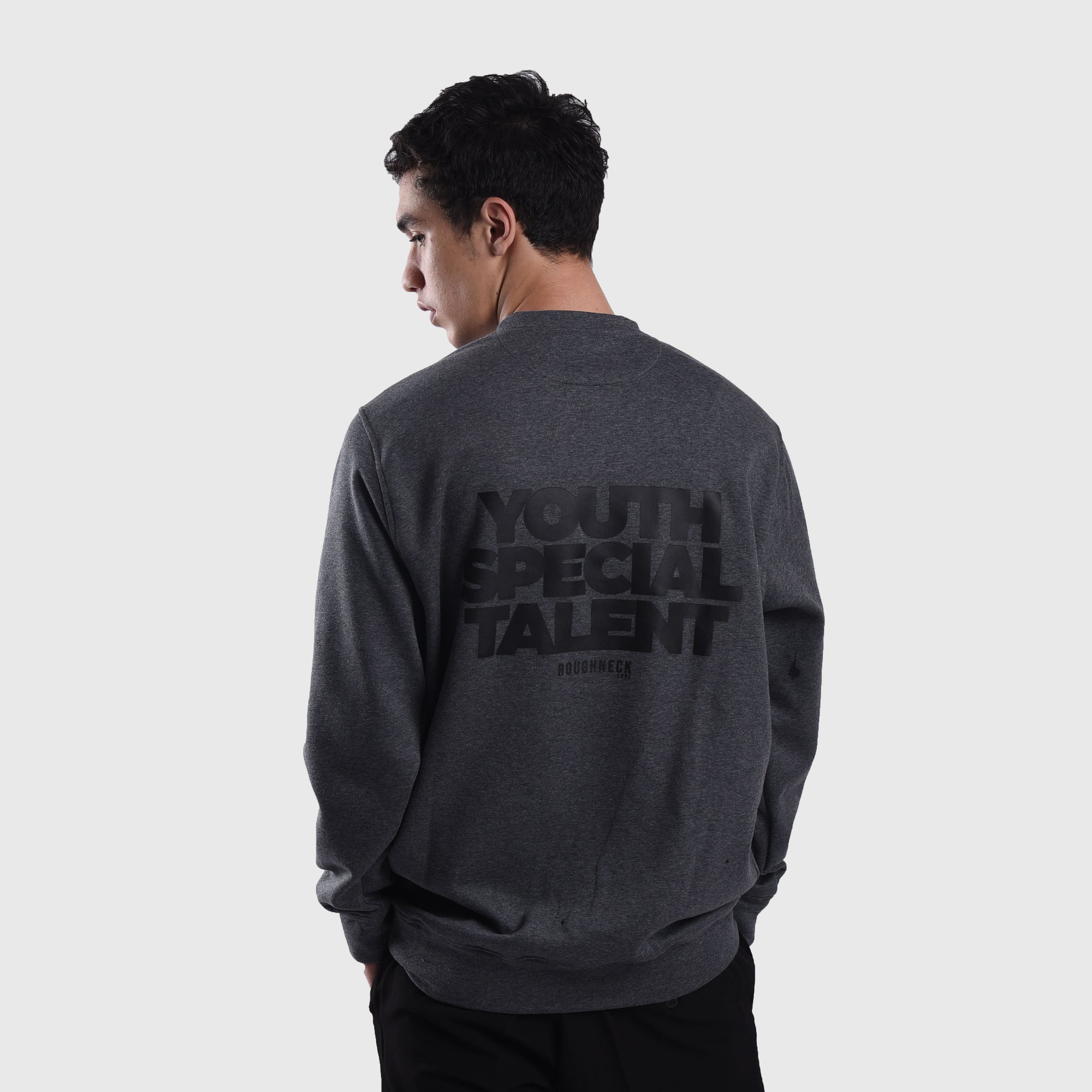 SS474 Grey Youth Talent Crewneck