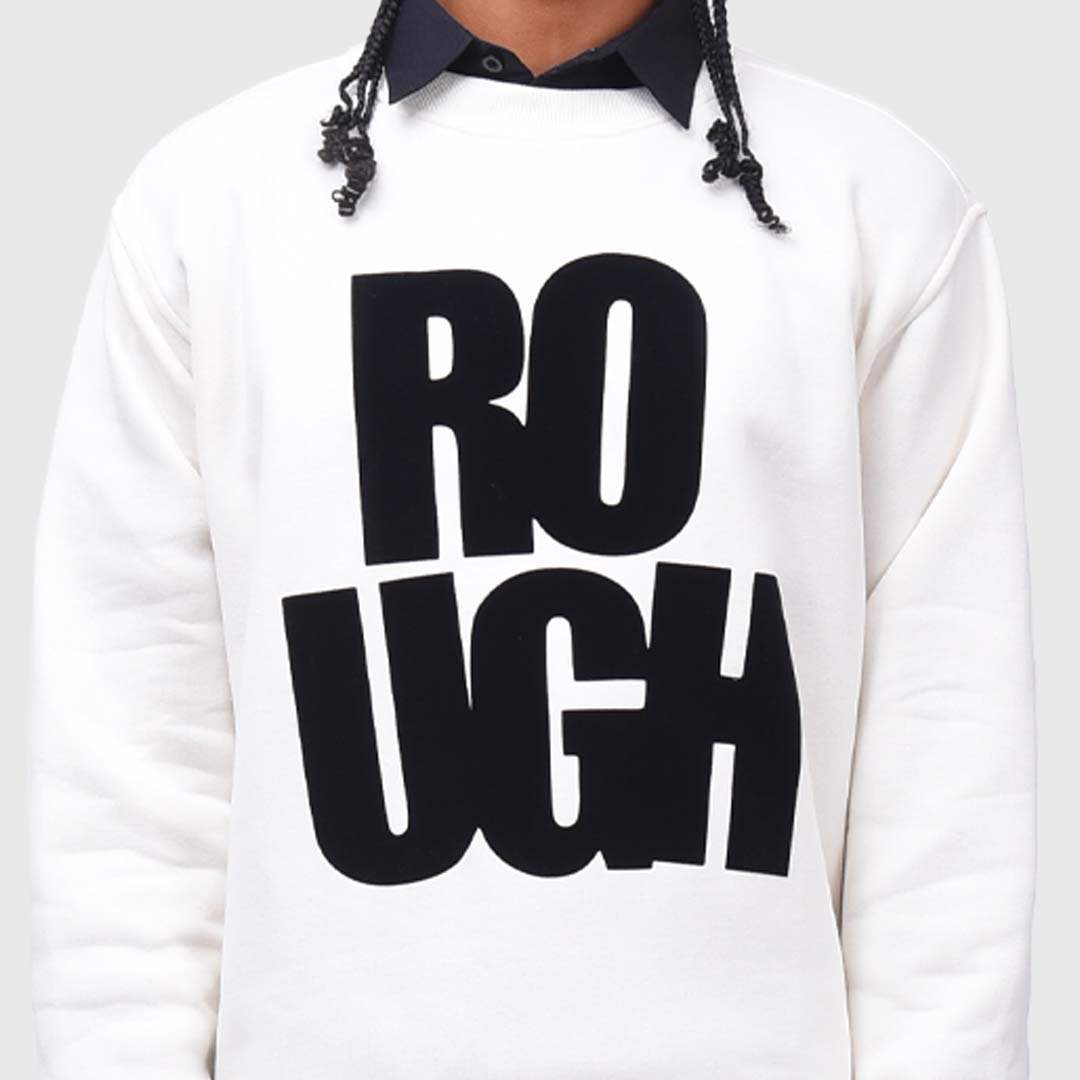 Roughneck SS542 White Rough Crewneck