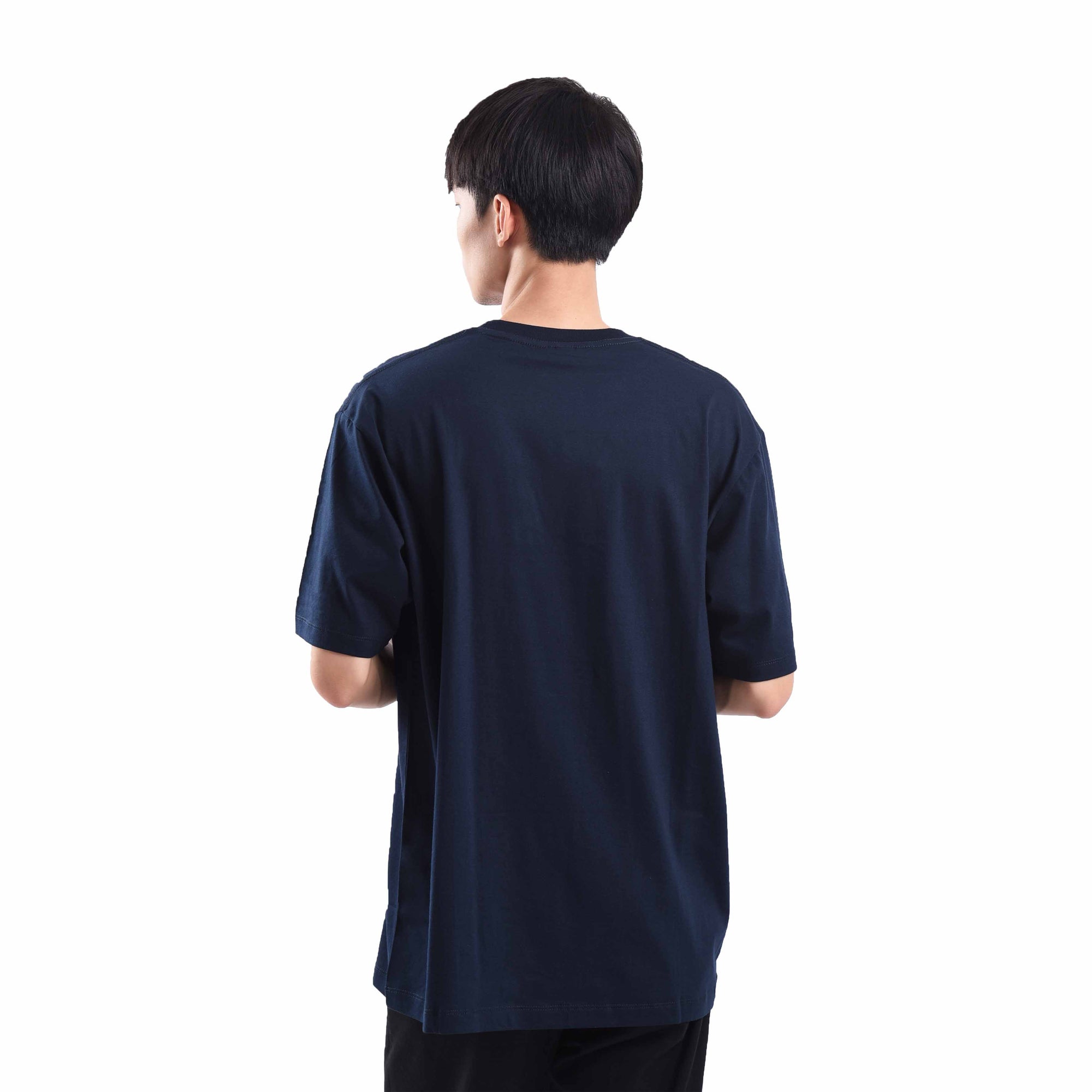 T110 Navy Sig White Tshirt