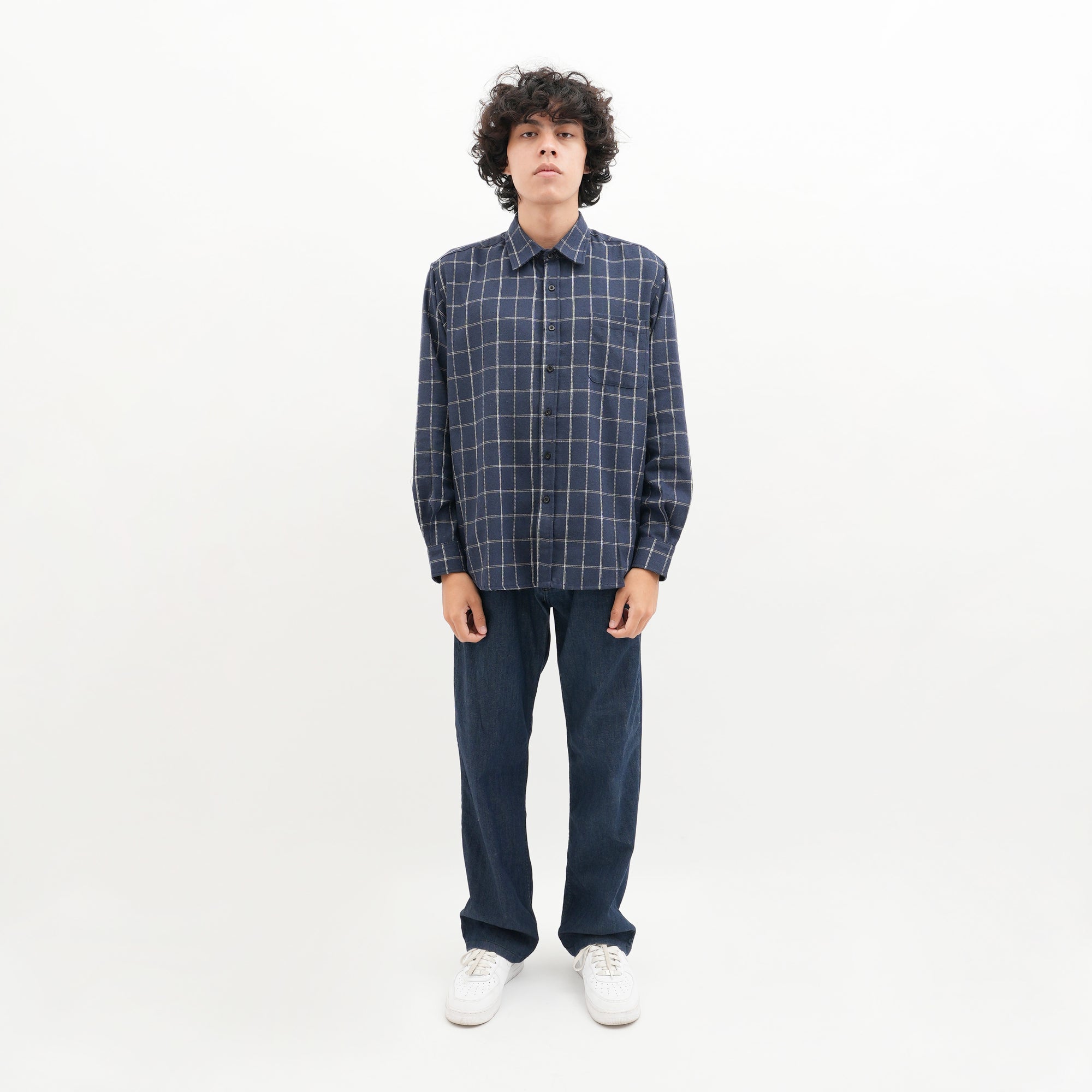 Roughneck FS063 Navy Maverick Flannel Shirt