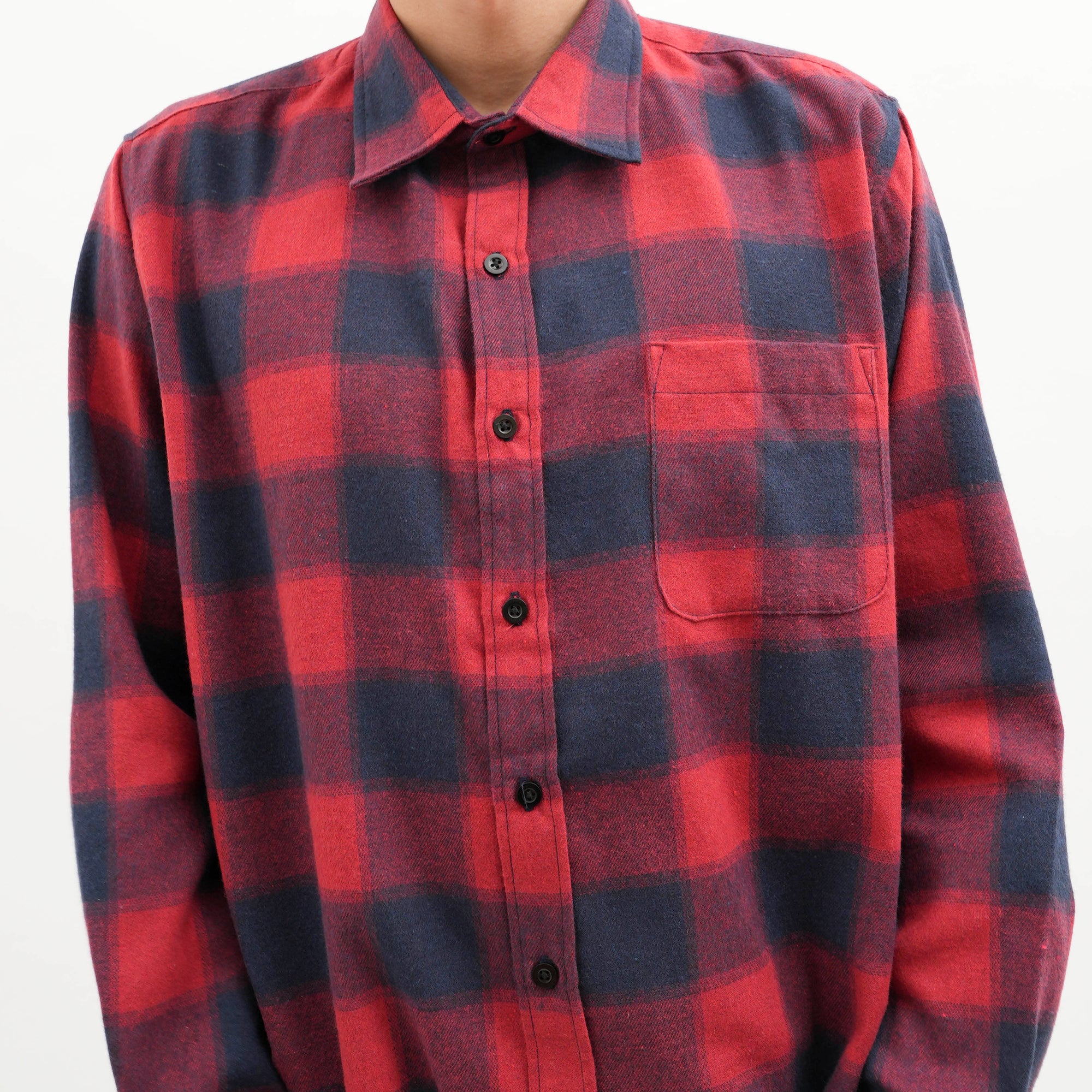 Roughneck FS066 Red Navy Maverick Flannel Shirt