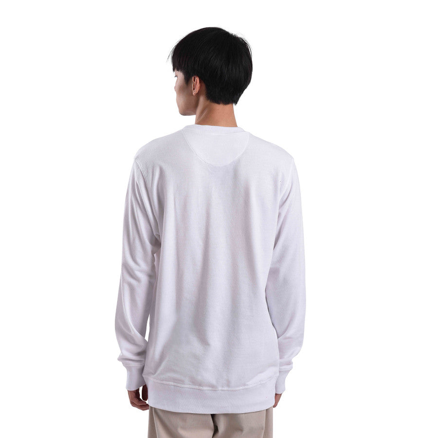 CT009 White Mini Sig Black Crewneck