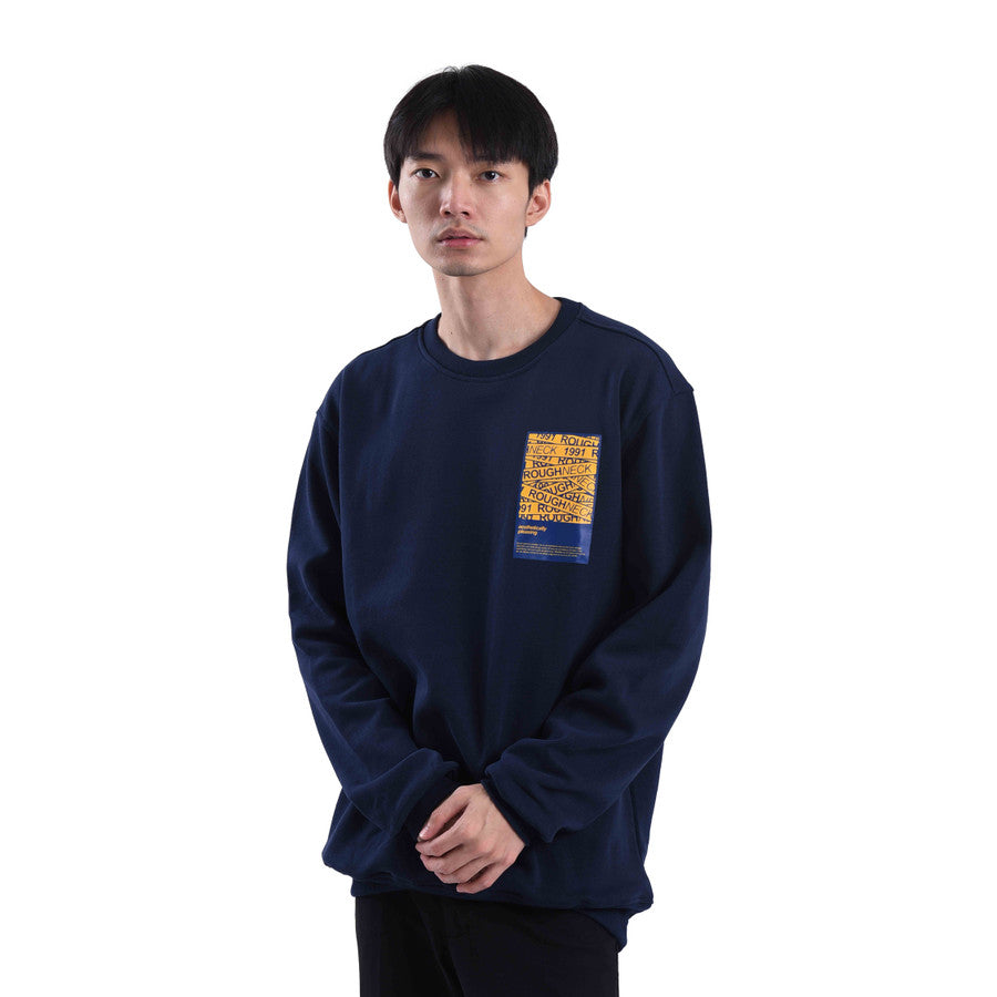 SS041 Navy Aesthetic Sweater