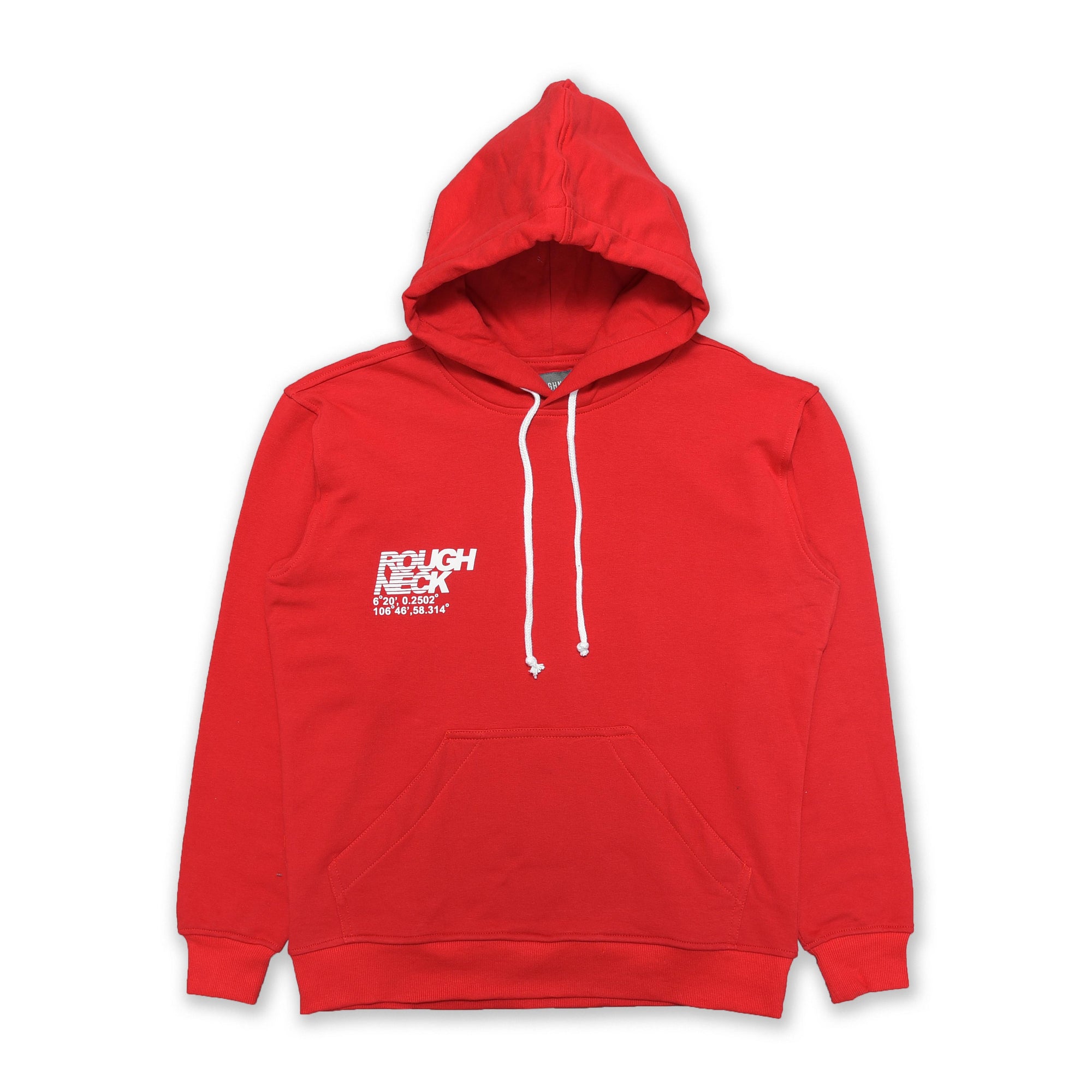 HB018 Red Geographic Hoodie