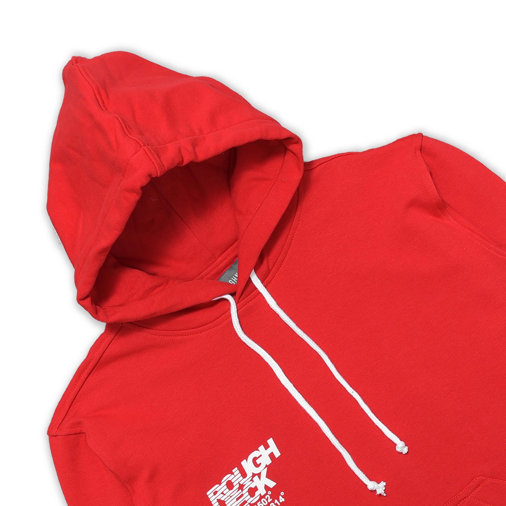 HB018 Red Geographic Hoodie