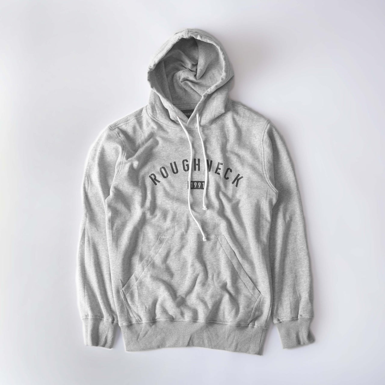 Roughneck H182 Misty Grey Sig 1991 Black Hoodie