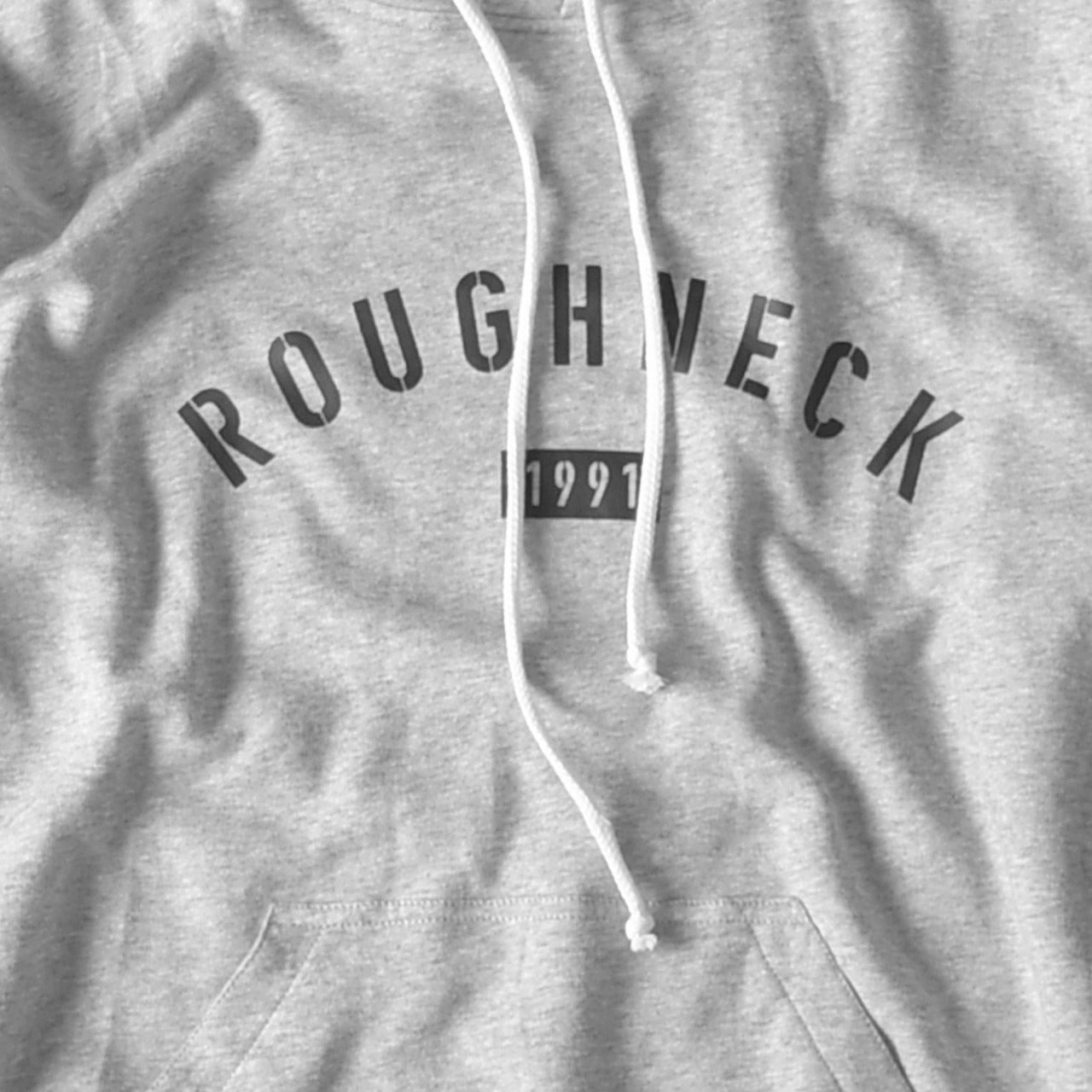 Roughneck H182 Misty Grey Sig 1991 Black Hoodie