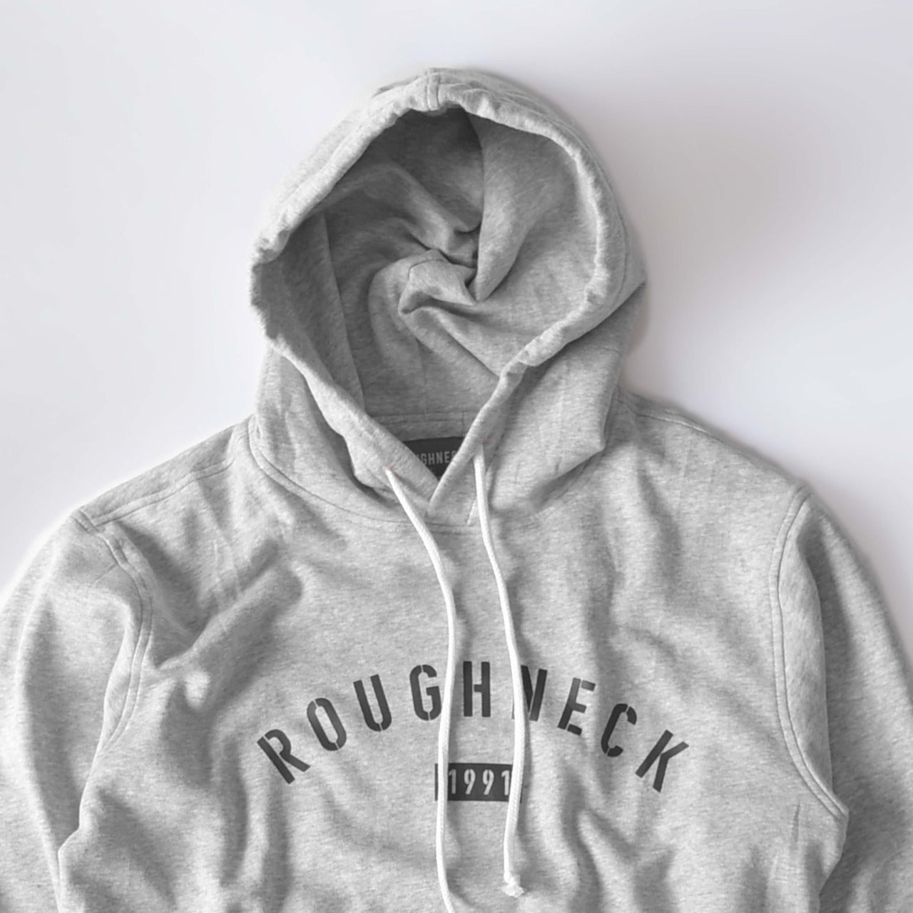 Roughneck H182 Misty Grey Sig 1991 Black Hoodie