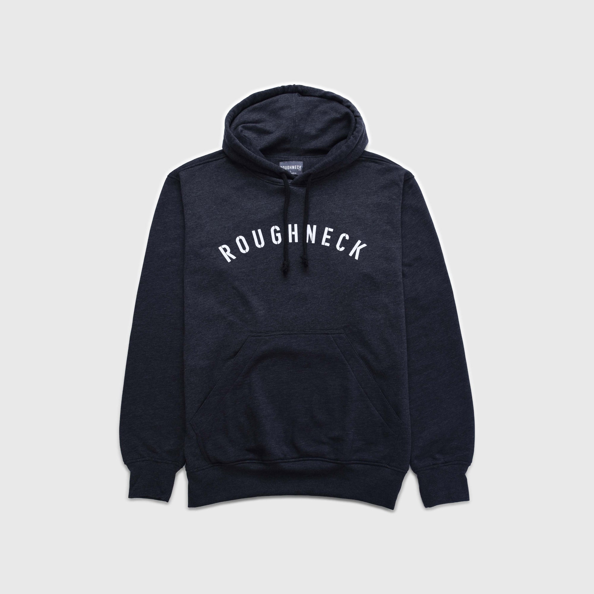 Roughneck H184 Dark Grey Sig White Hoodie