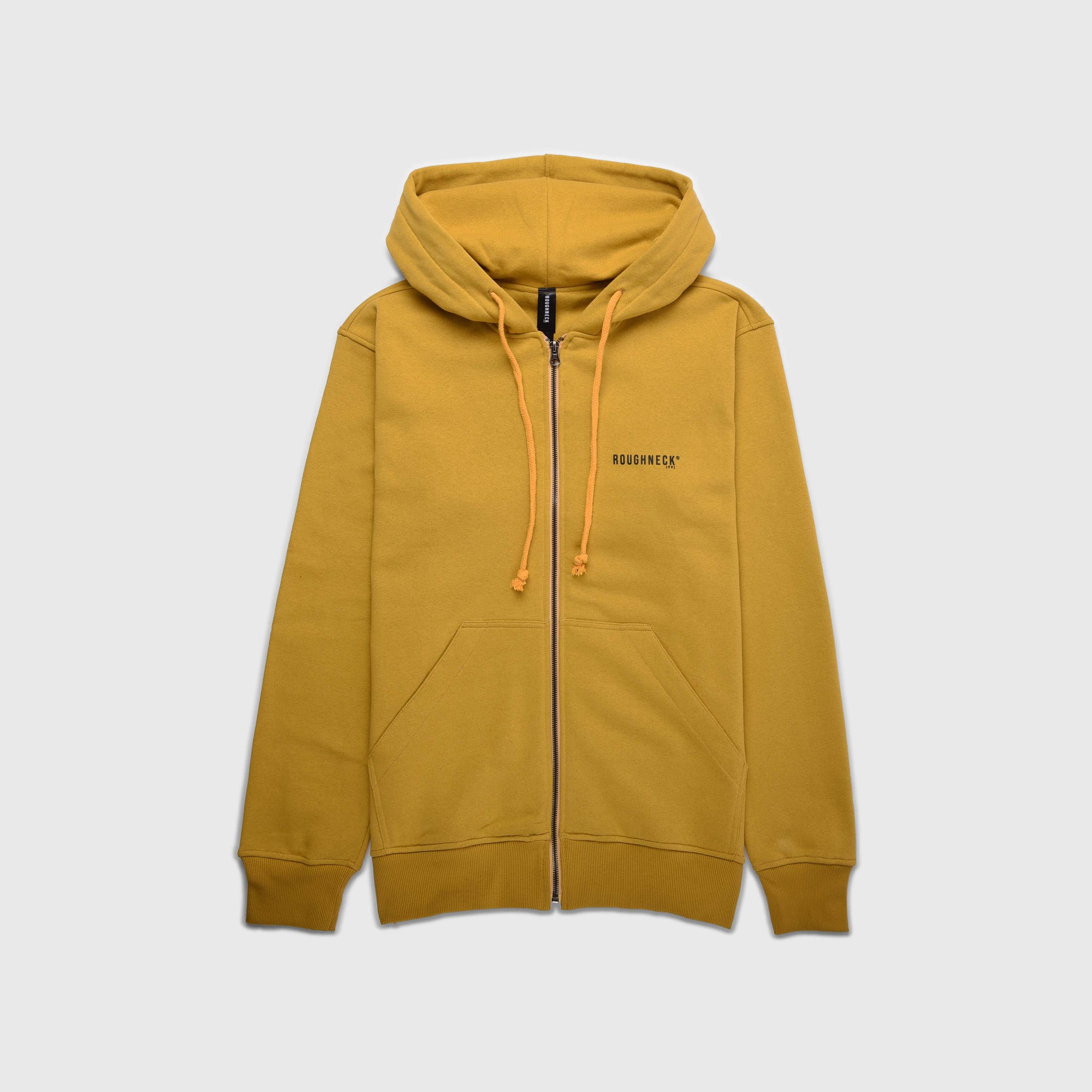 Roughneck HZ002 Mustard Mini Sig Black Zipper Hoodie