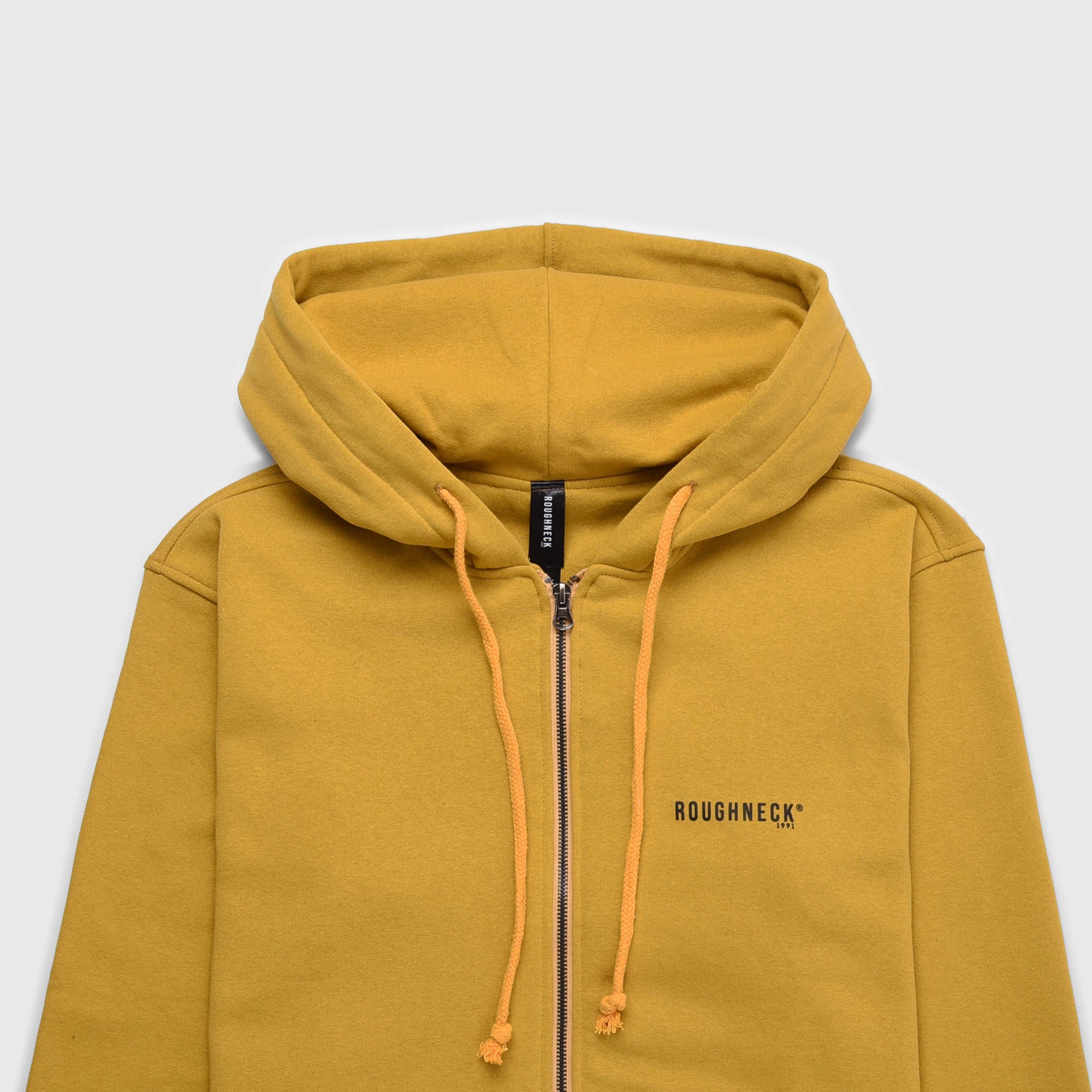 Roughneck HZ002 Mustard Mini Sig Black Zipper Hoodie