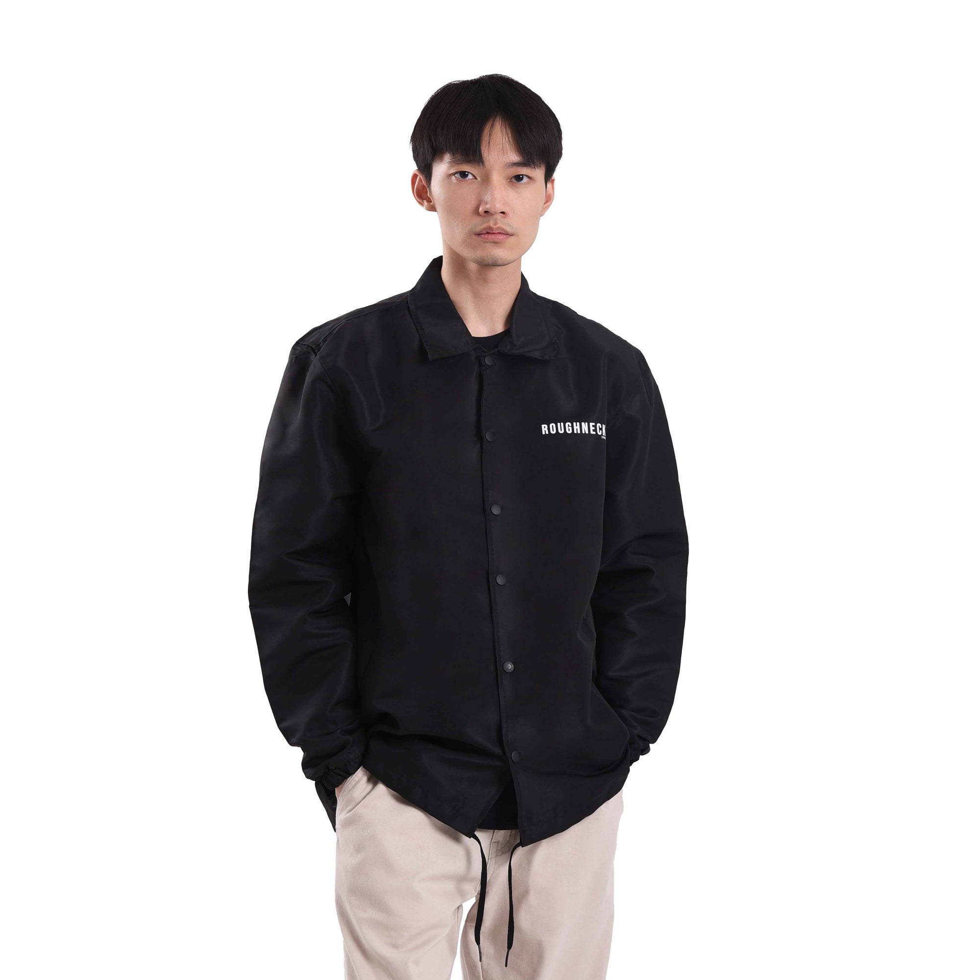 CJ025 Black Social Hazards Coach Jacket