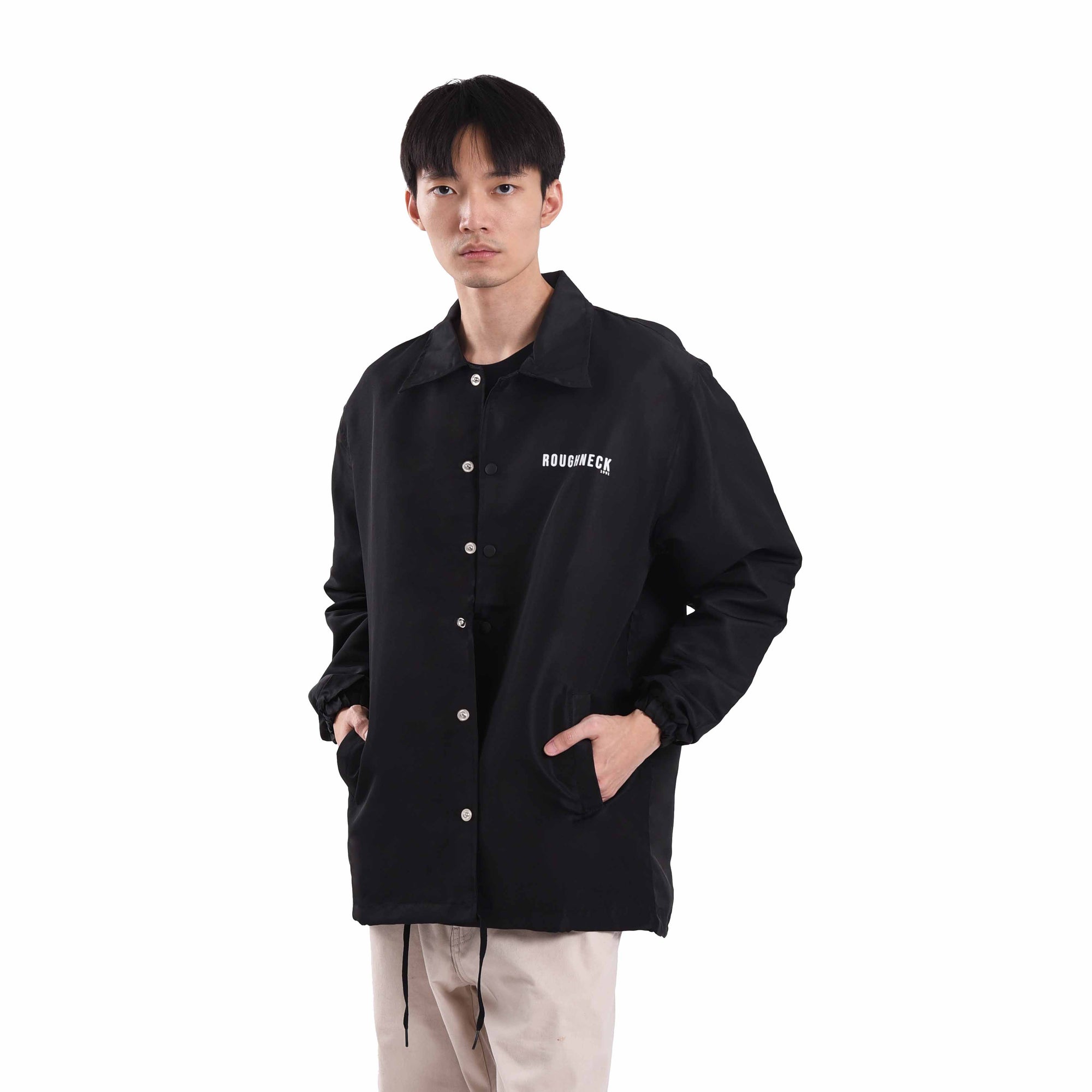 CJ025 Black Social Hazards Coach Jacket