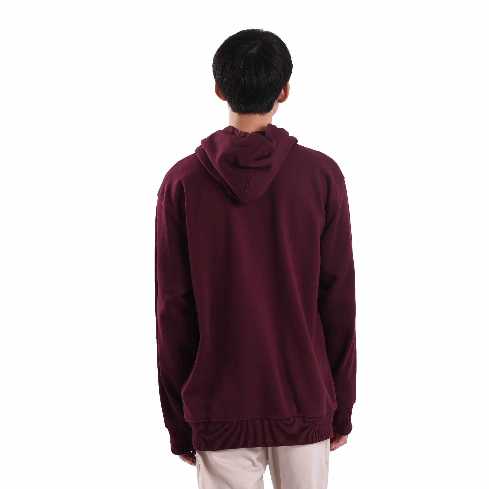 H528 Maroon Afternoon Mountain Hoodie