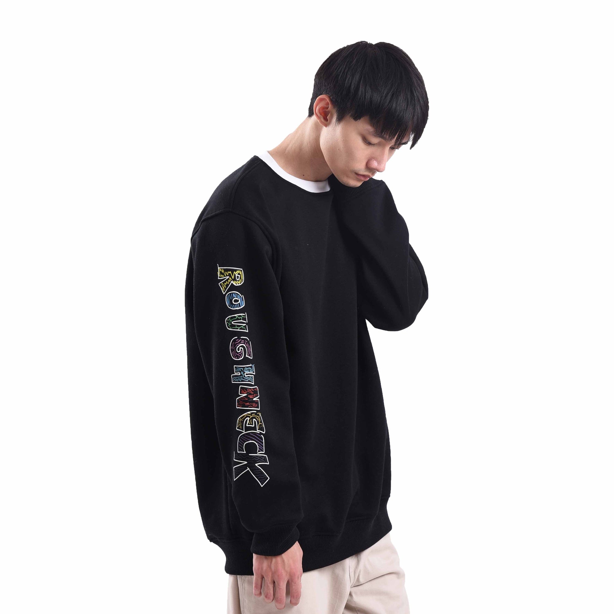 SS229 Black Chalk Colour Crewneck