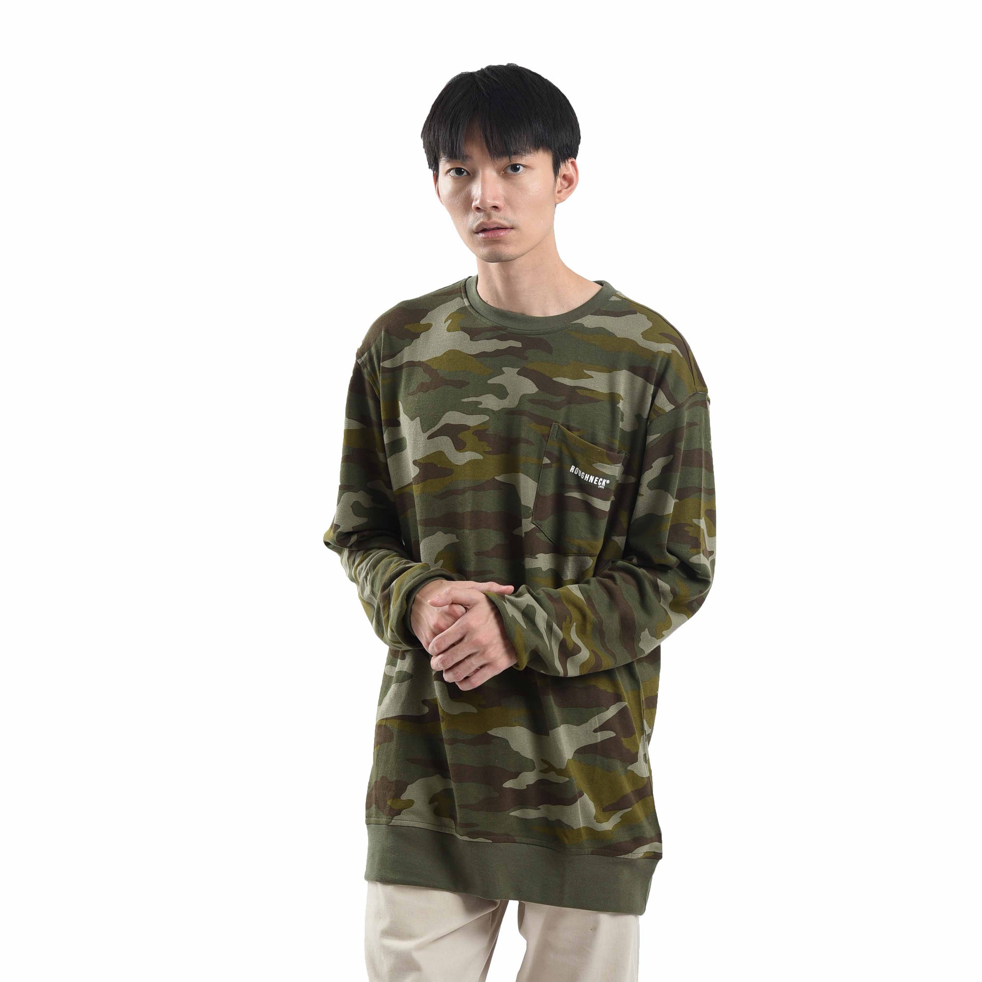 SS275 Forest Camo Jossie Crewneck