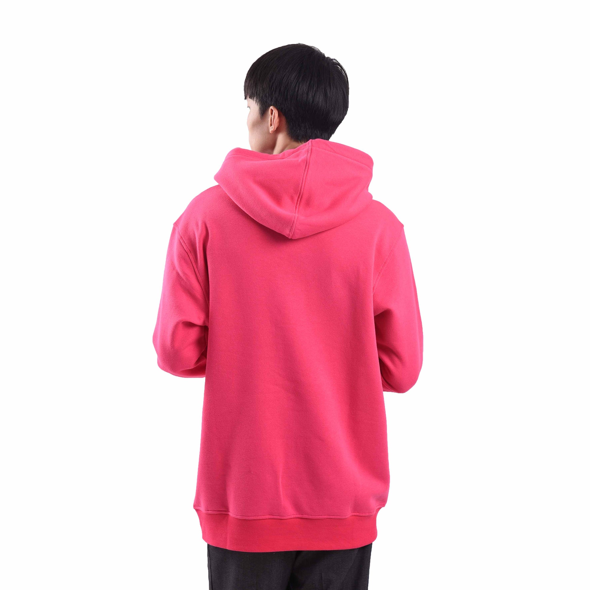 H588 Shock Pink Mini Sig White Hoodie