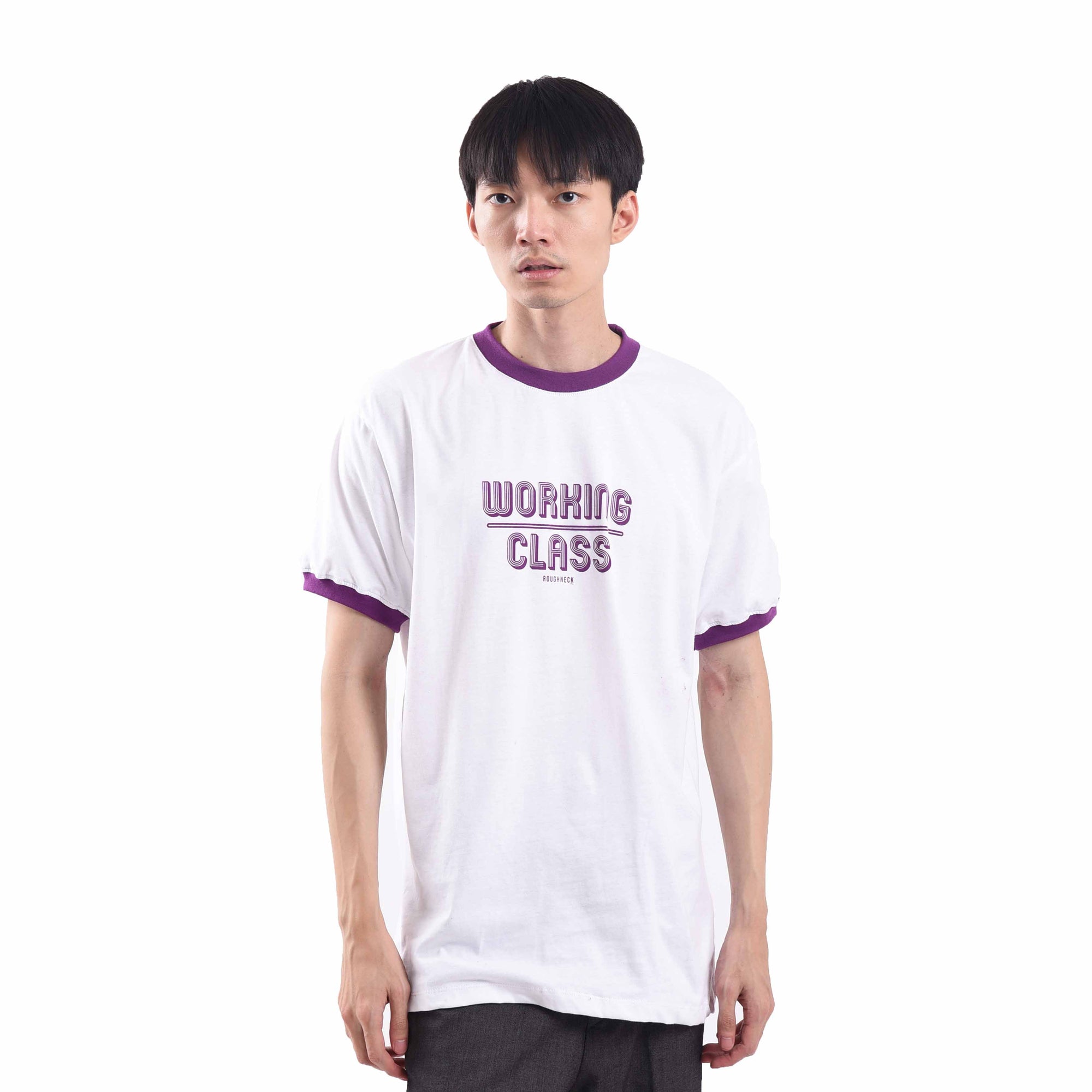 T547 White Purple Working Class Design