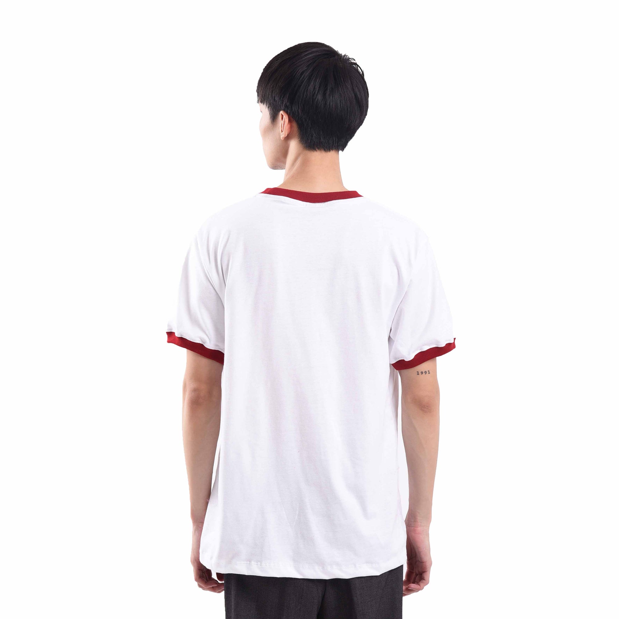 T549 White Red Working Class Tshirt