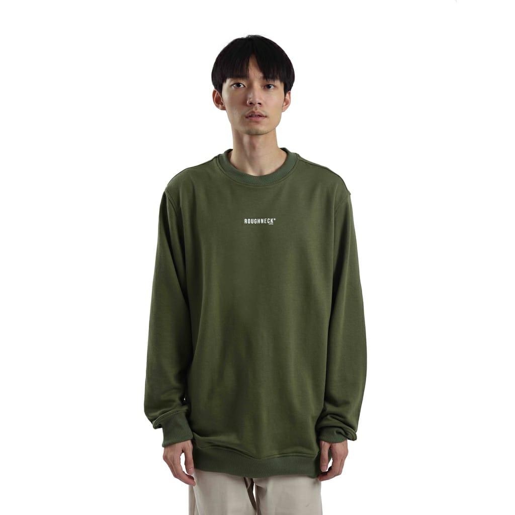 CT006 Army Mini Sig White Crewneck