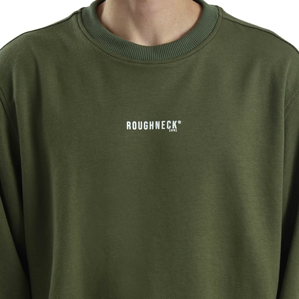 CT006 Army Mini Sig White Crewneck