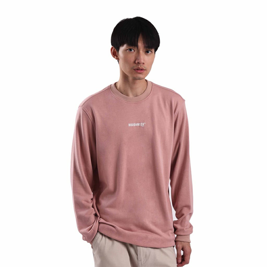 CT017 Blossom Pink Mini Sig White Crewneck