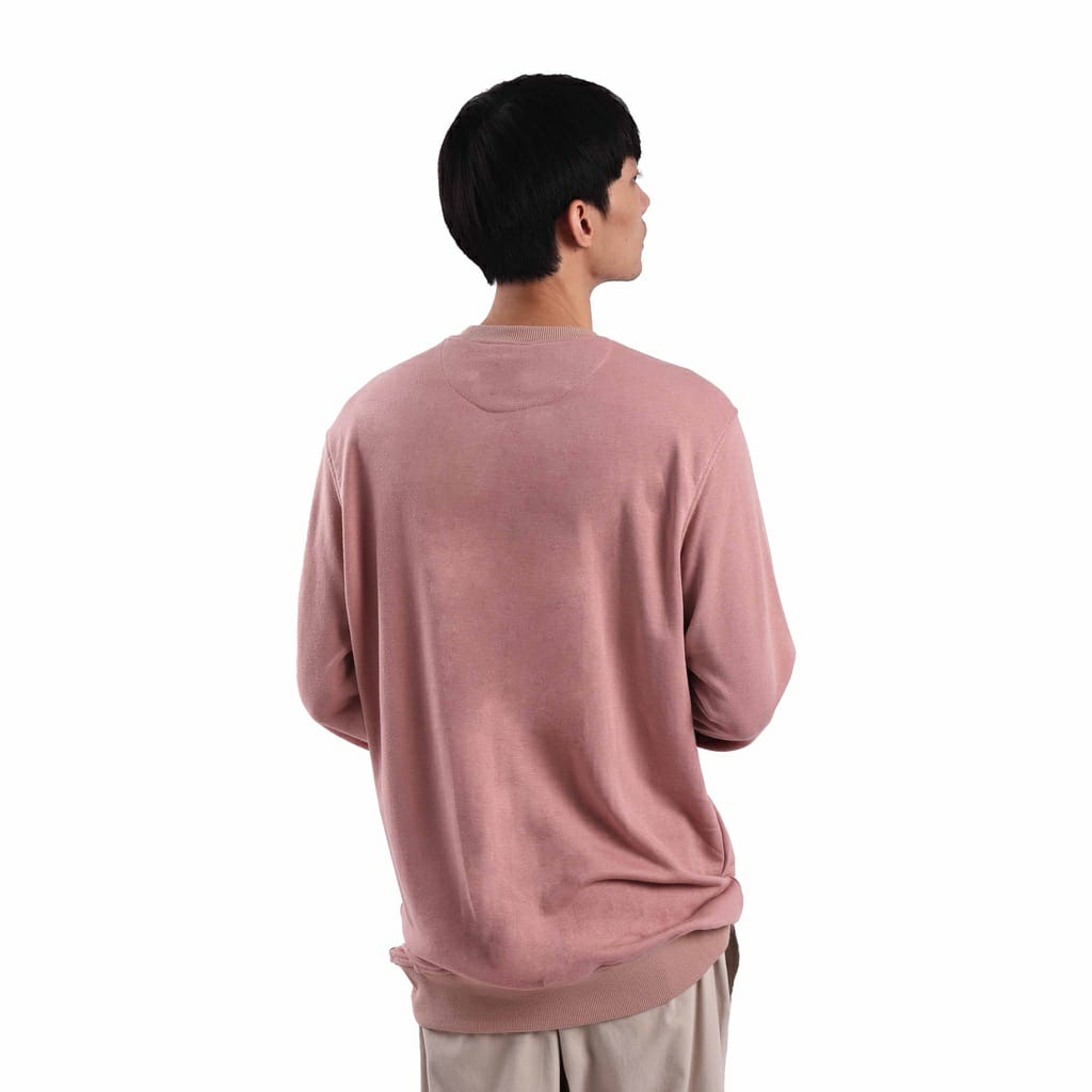 CT017 Blossom Pink Mini Sig White Crewneck