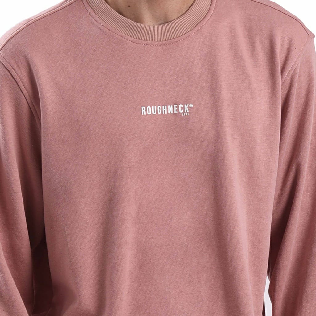 CT017 Blossom Pink Mini Sig White Crewneck