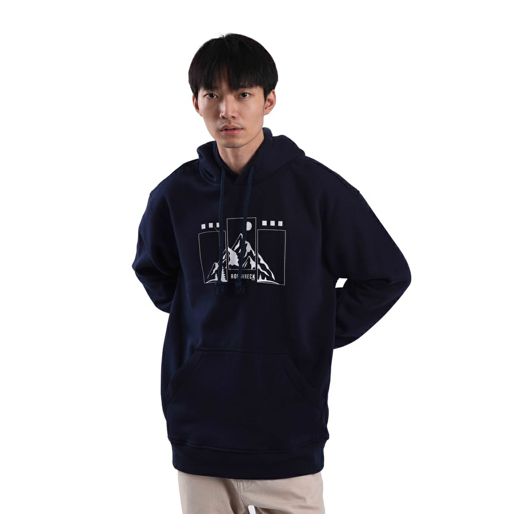 H536 Navy Mountain Hoodie