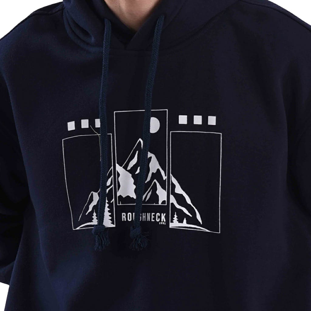 H536 Navy Mountain Hoodie