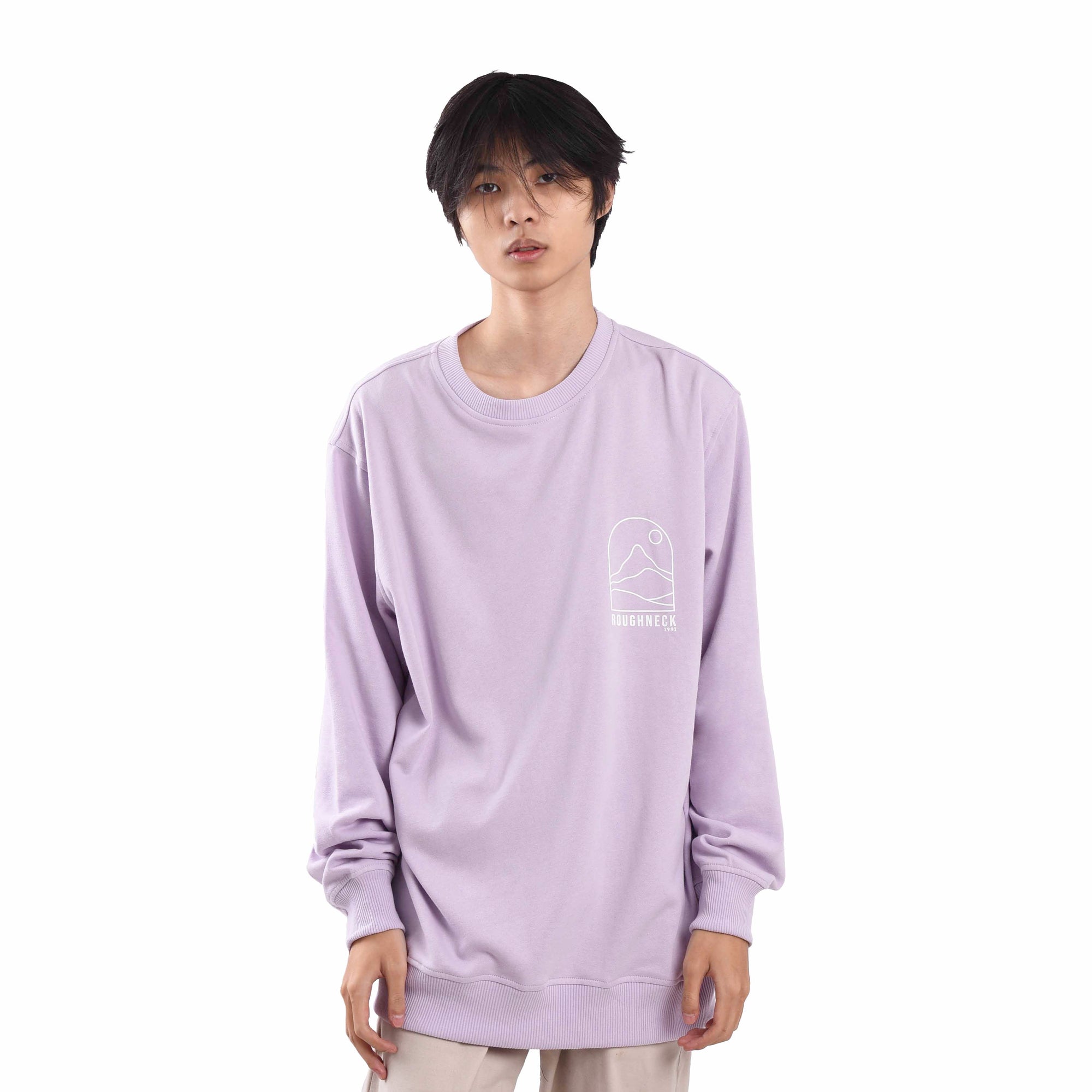 SS332 Lilac Mountain Afternoon Crewneck