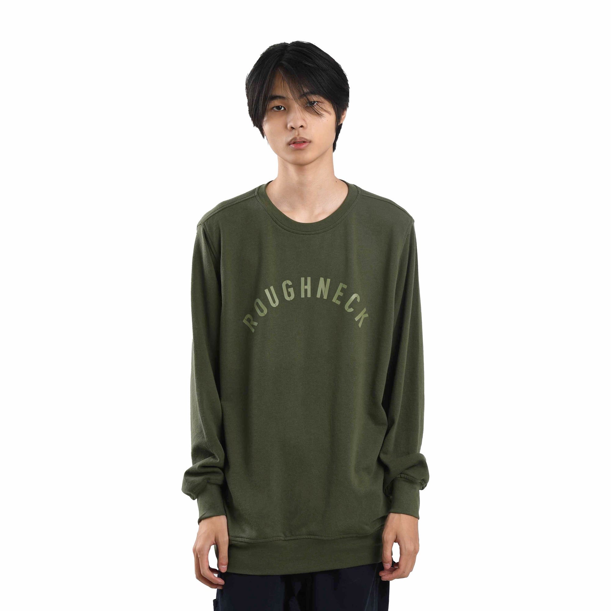 SS324 Olive Sig Army Crewneck