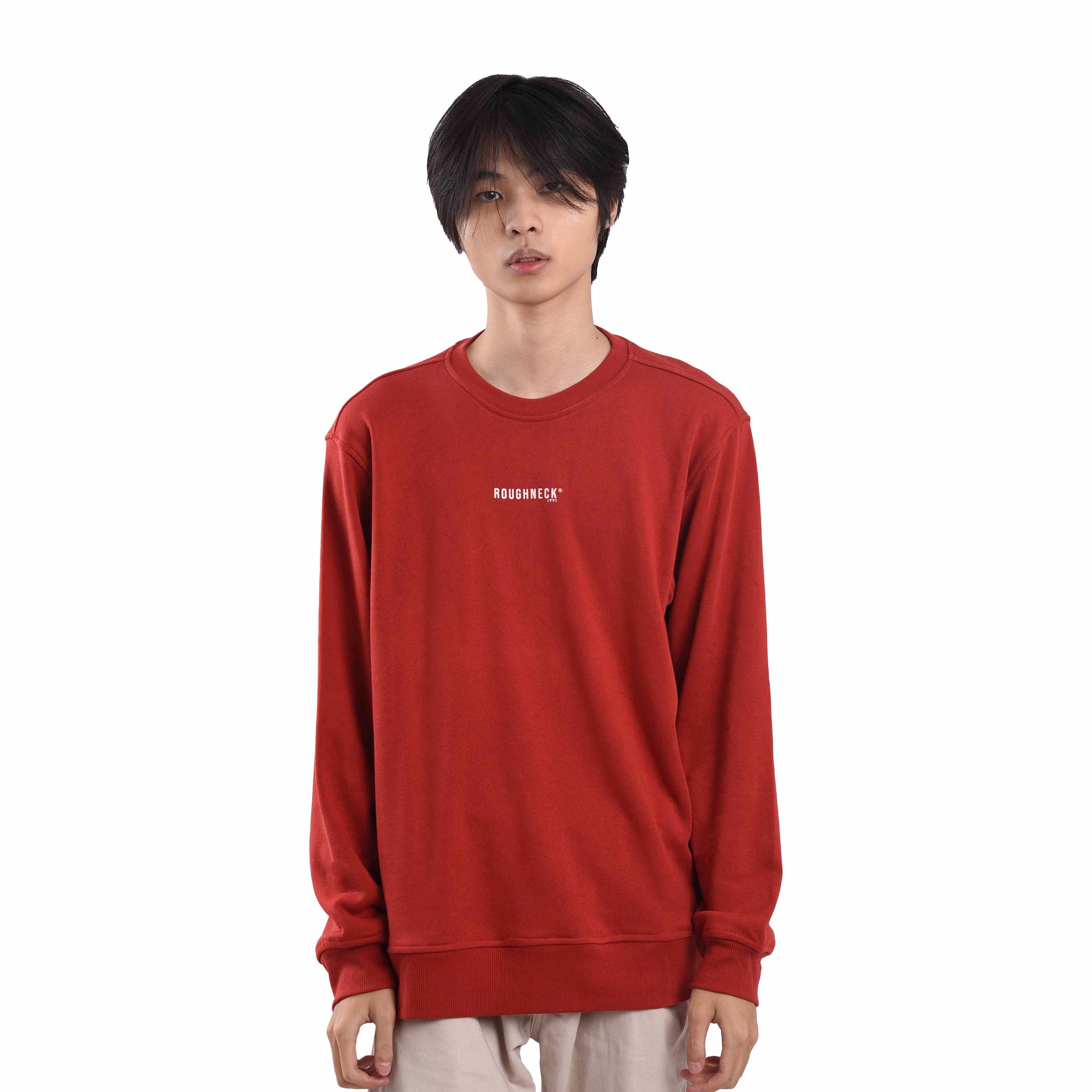 SS320 Ruby Mini Sig White Crewneck