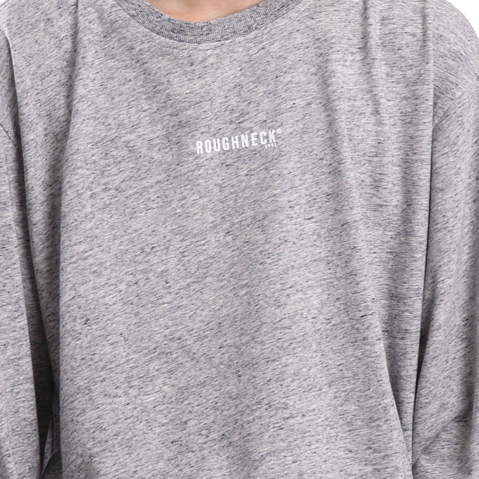 SS278 Misty Grey Mini Sig White Crewneck