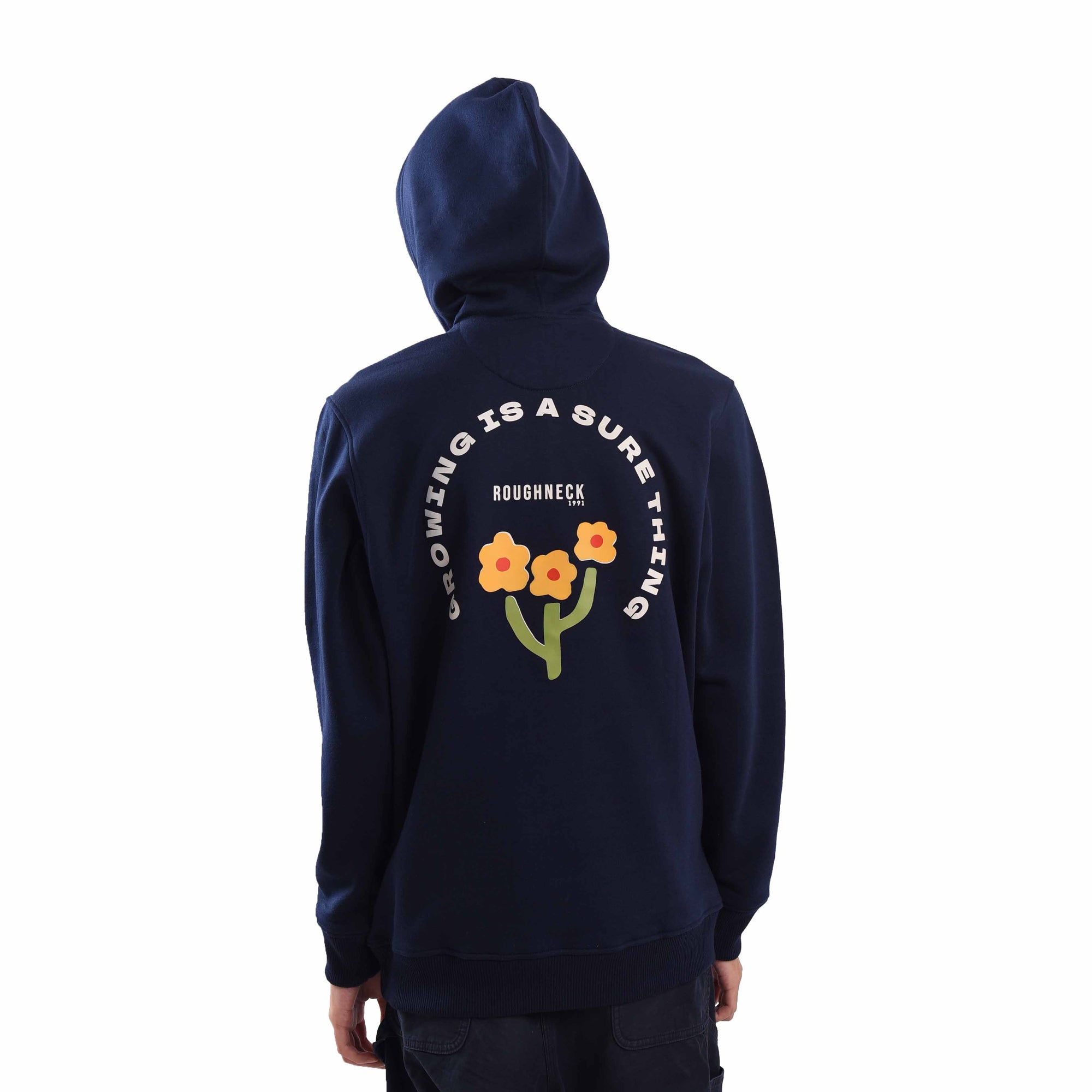 H623 Navy Growing Sure Hoodie