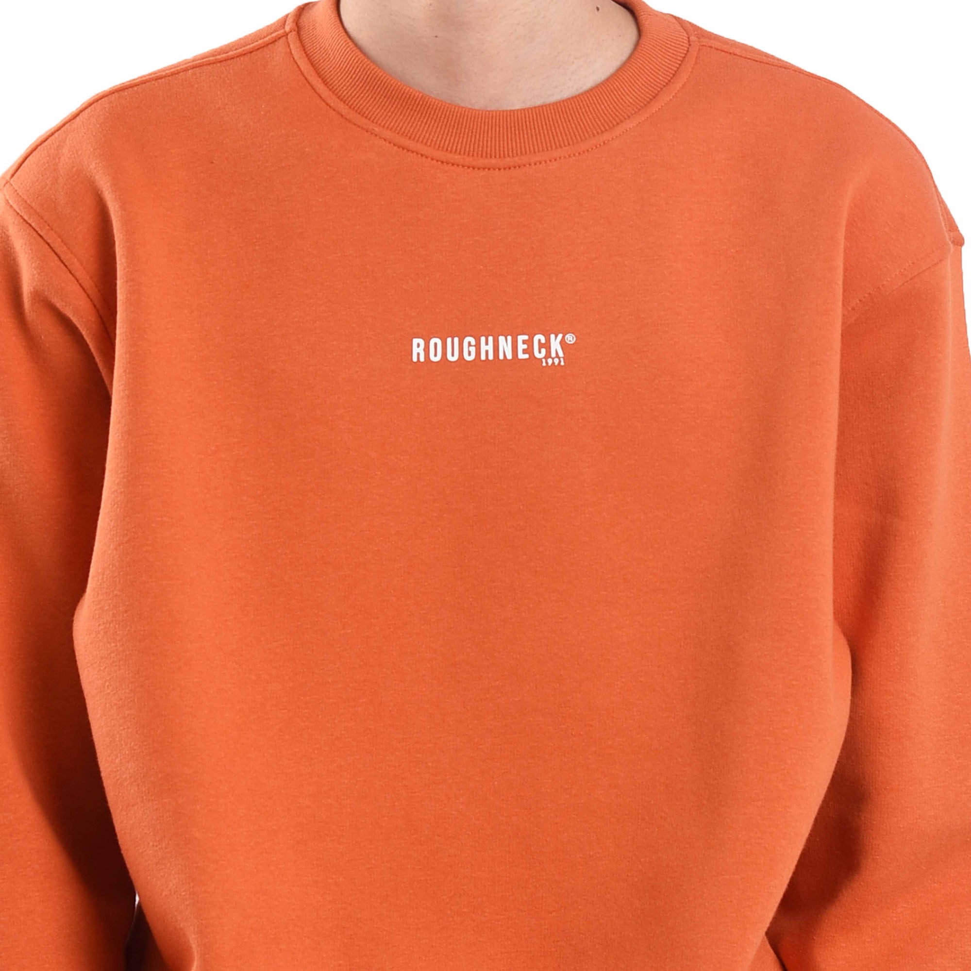 CT015 Brick Mini Sig White Crewneck