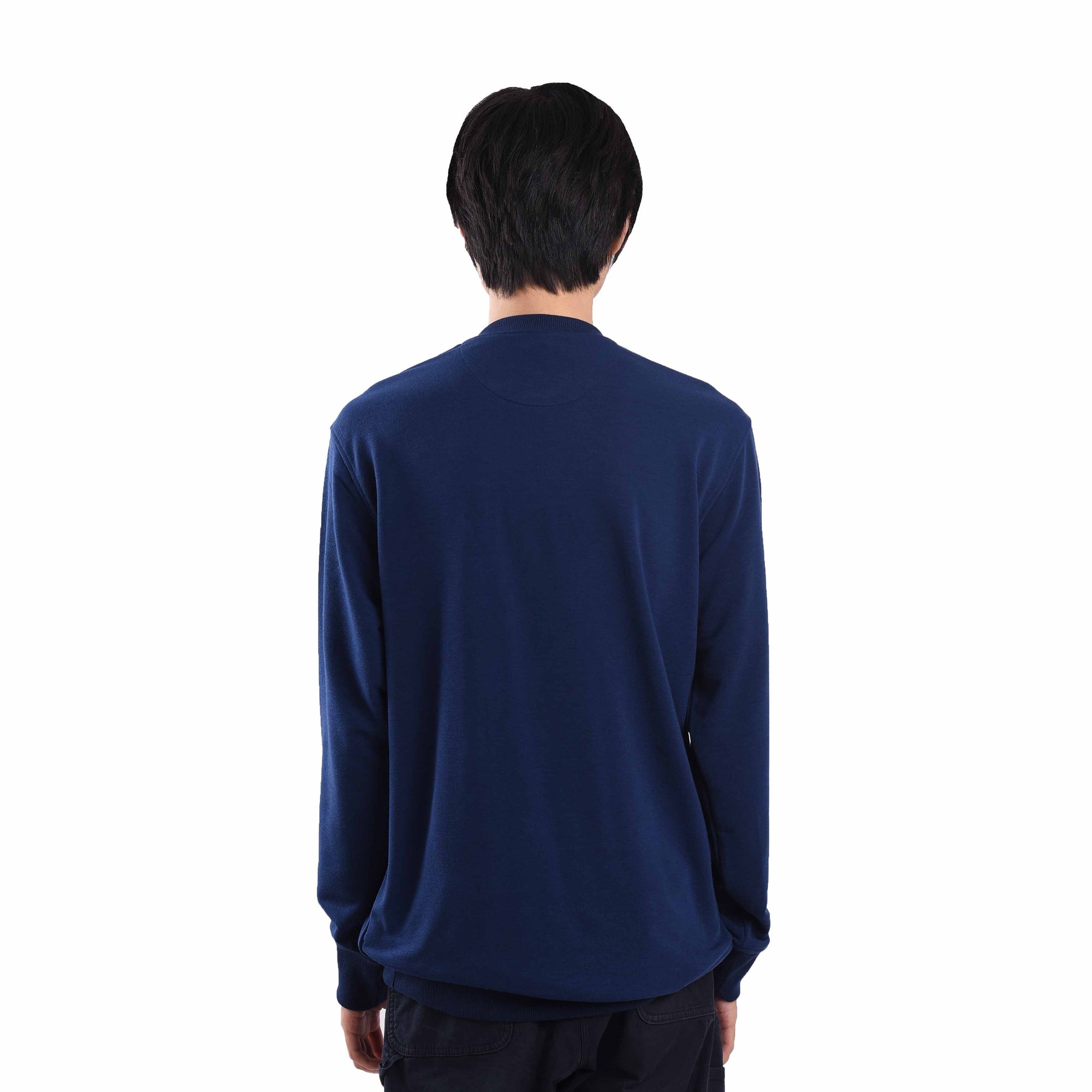 CT014 Navy Mini Sig White Crewneck