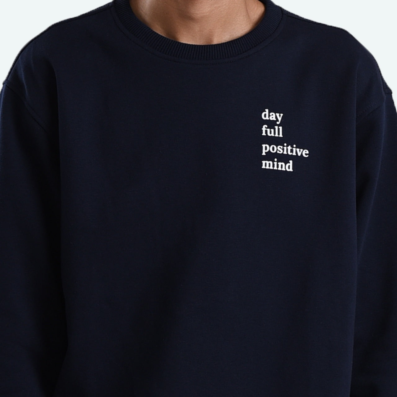 SS328 Navy Full Positive Mind Crewneck