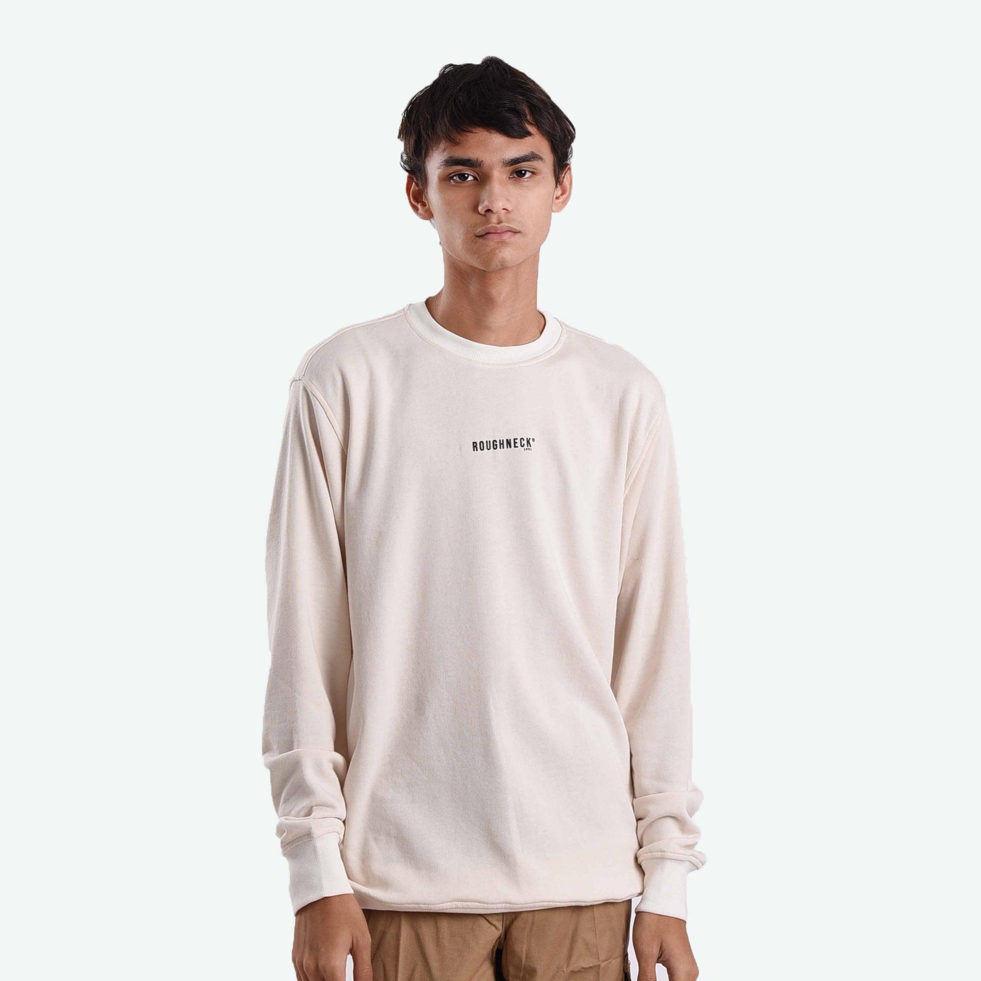 CT020 BW Mini Sig Black Crewneck