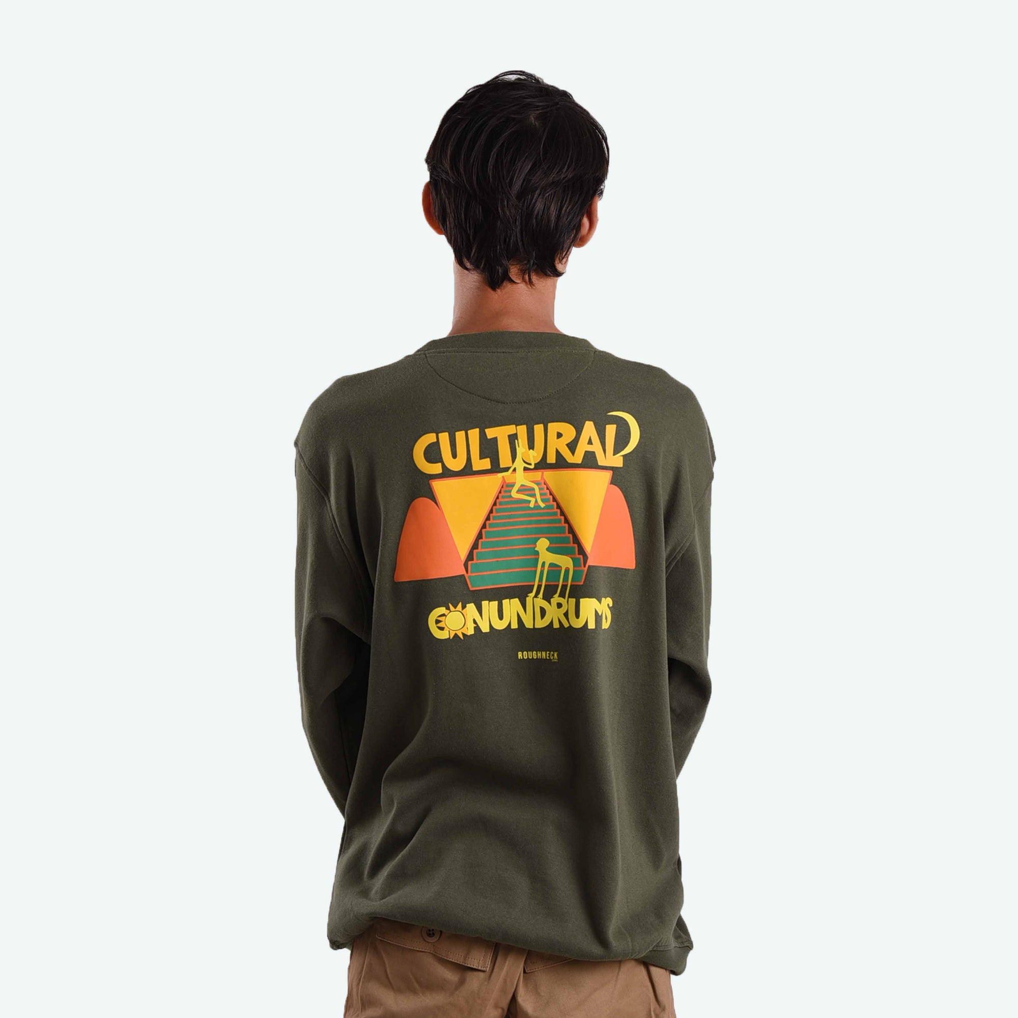 SS335 Olive Cultural Conundrum Crewneck