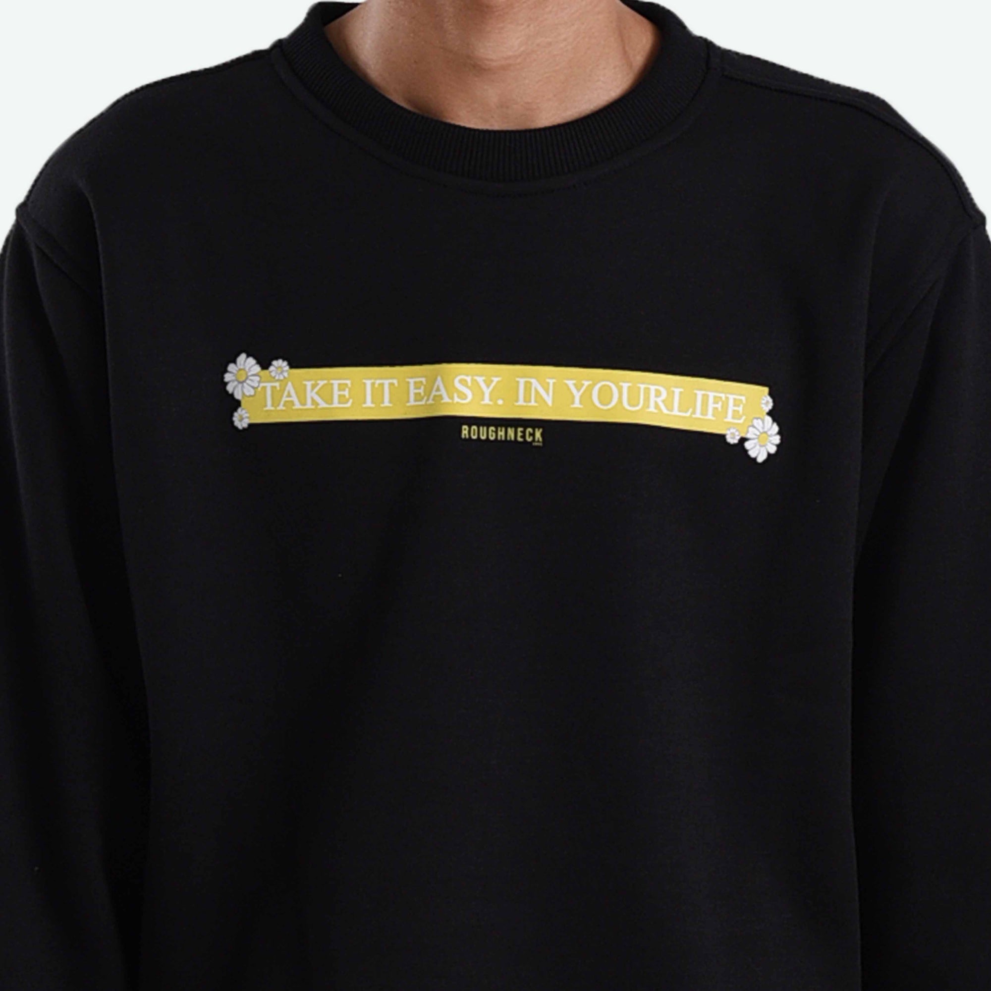 SS363 In Your Life Black Crewneck