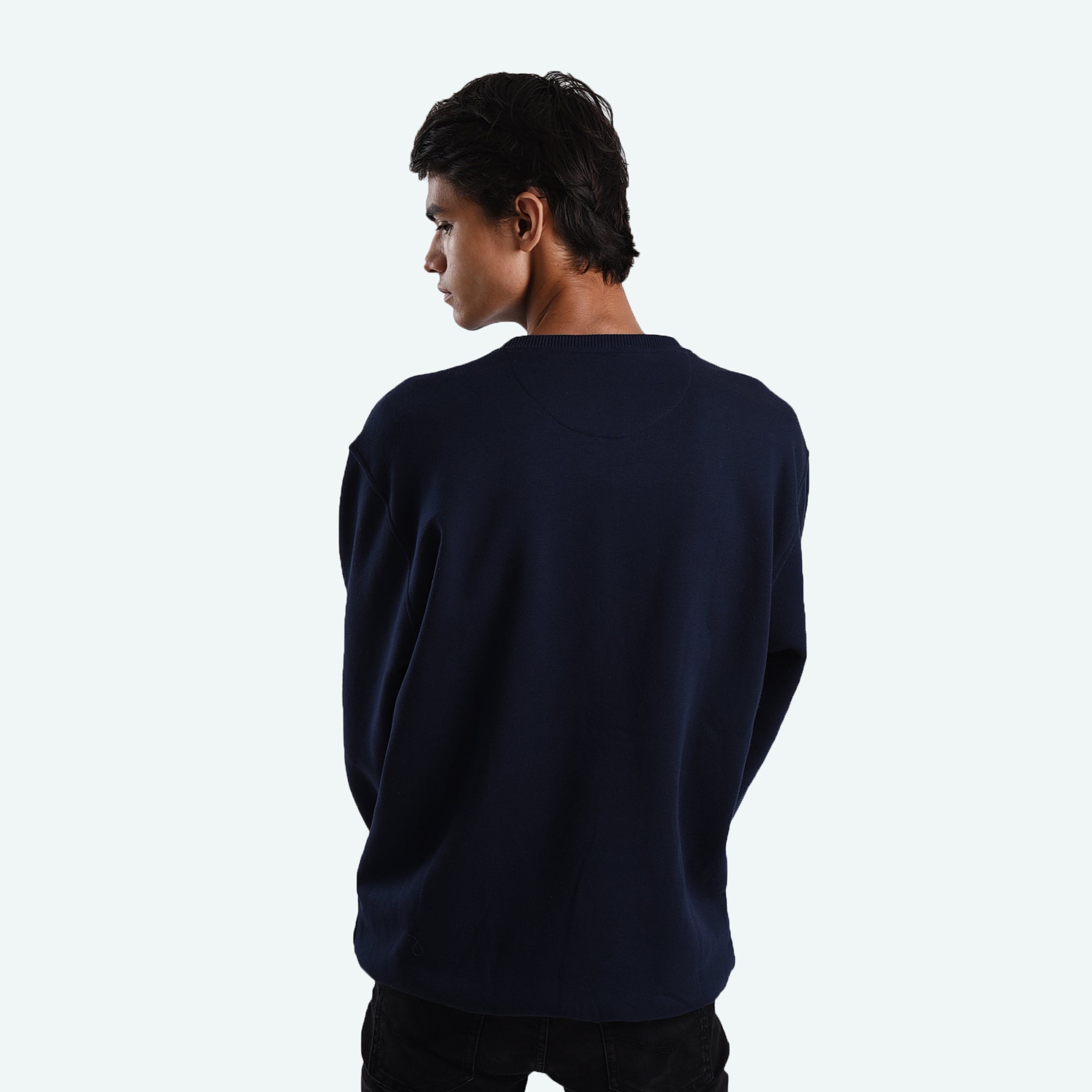 SS328 Navy Full Positive Mind Crewneck