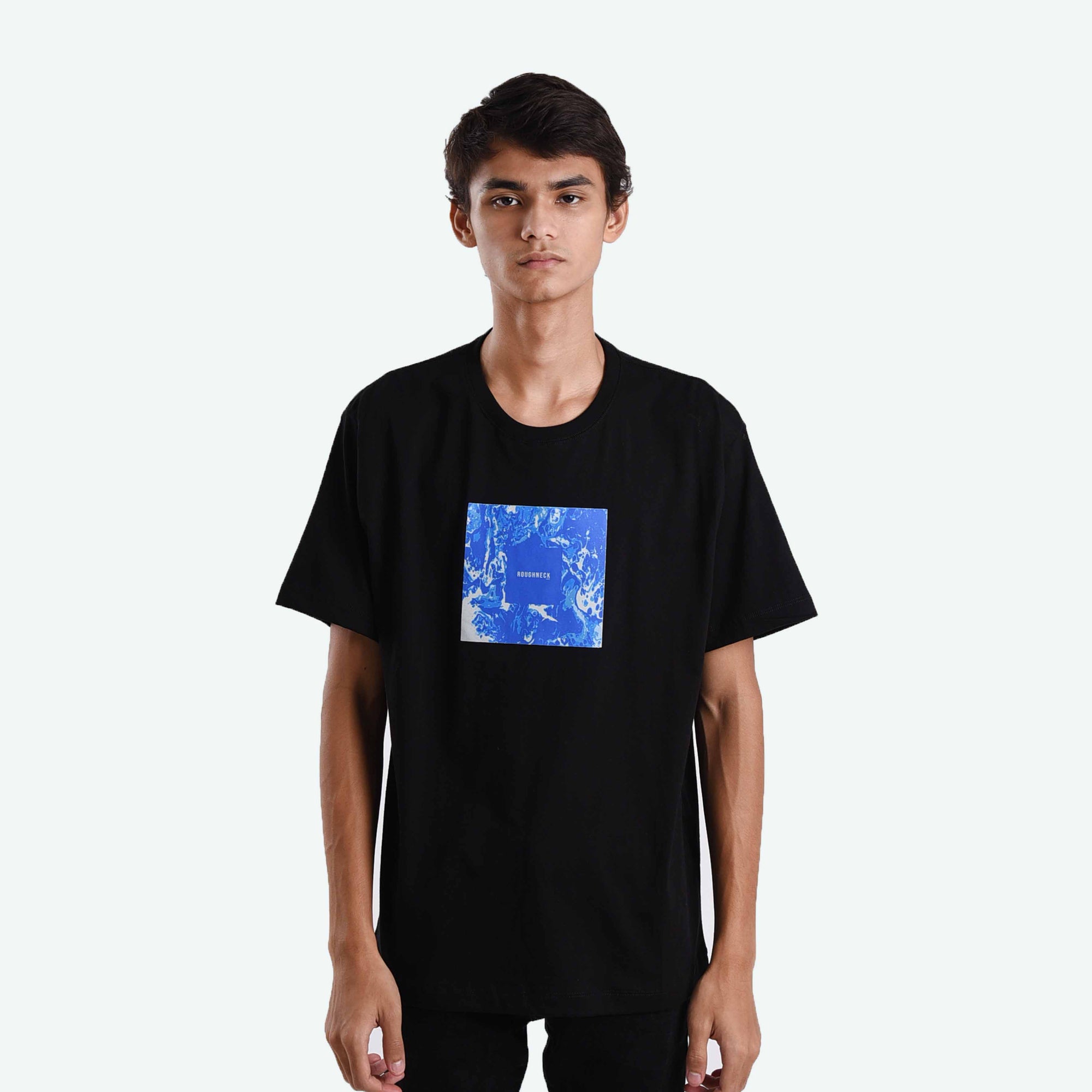 T028 Black College Fluctuation Tshirt