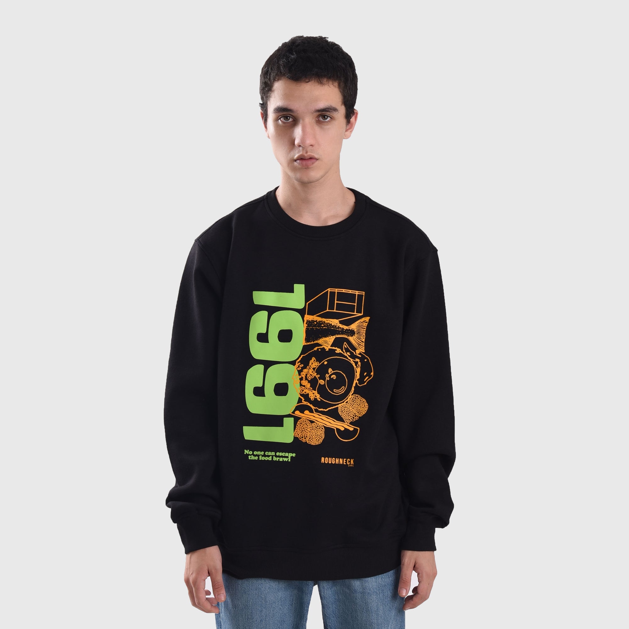 SS313 Black Cooking Trade Crewneck