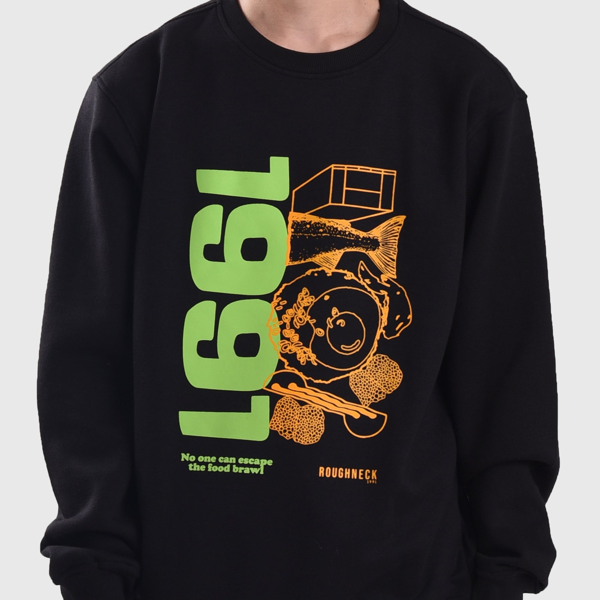 SS313 Black Cooking Trade Crewneck