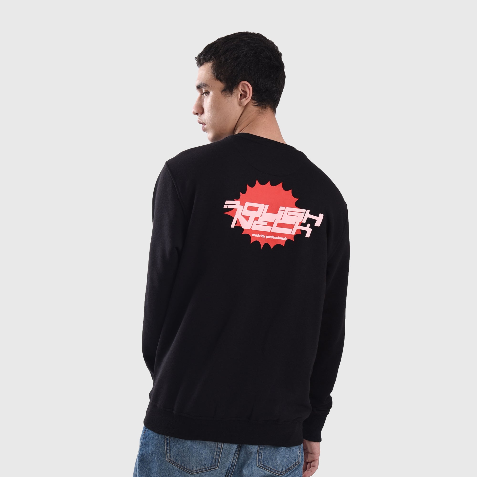 SS421 Black Technical Boom Crewneck