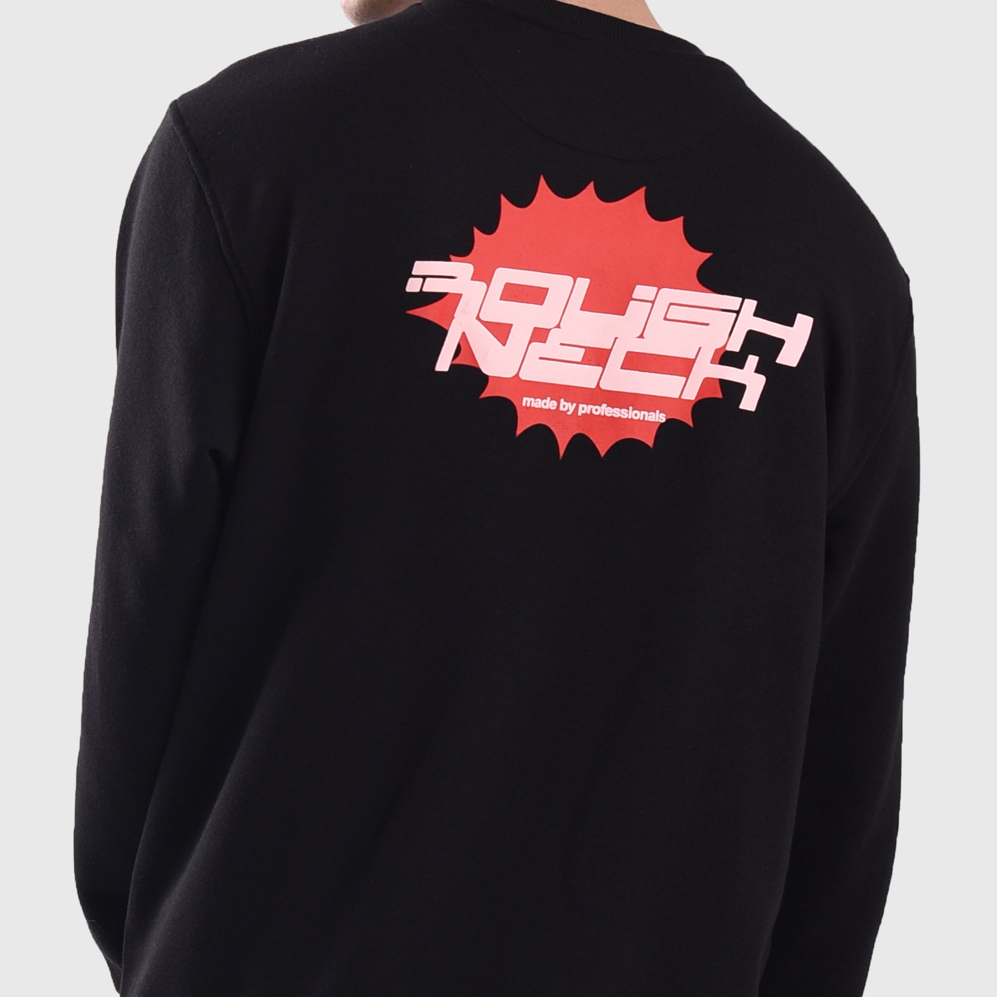 SS421 Black Technical Boom Crewneck