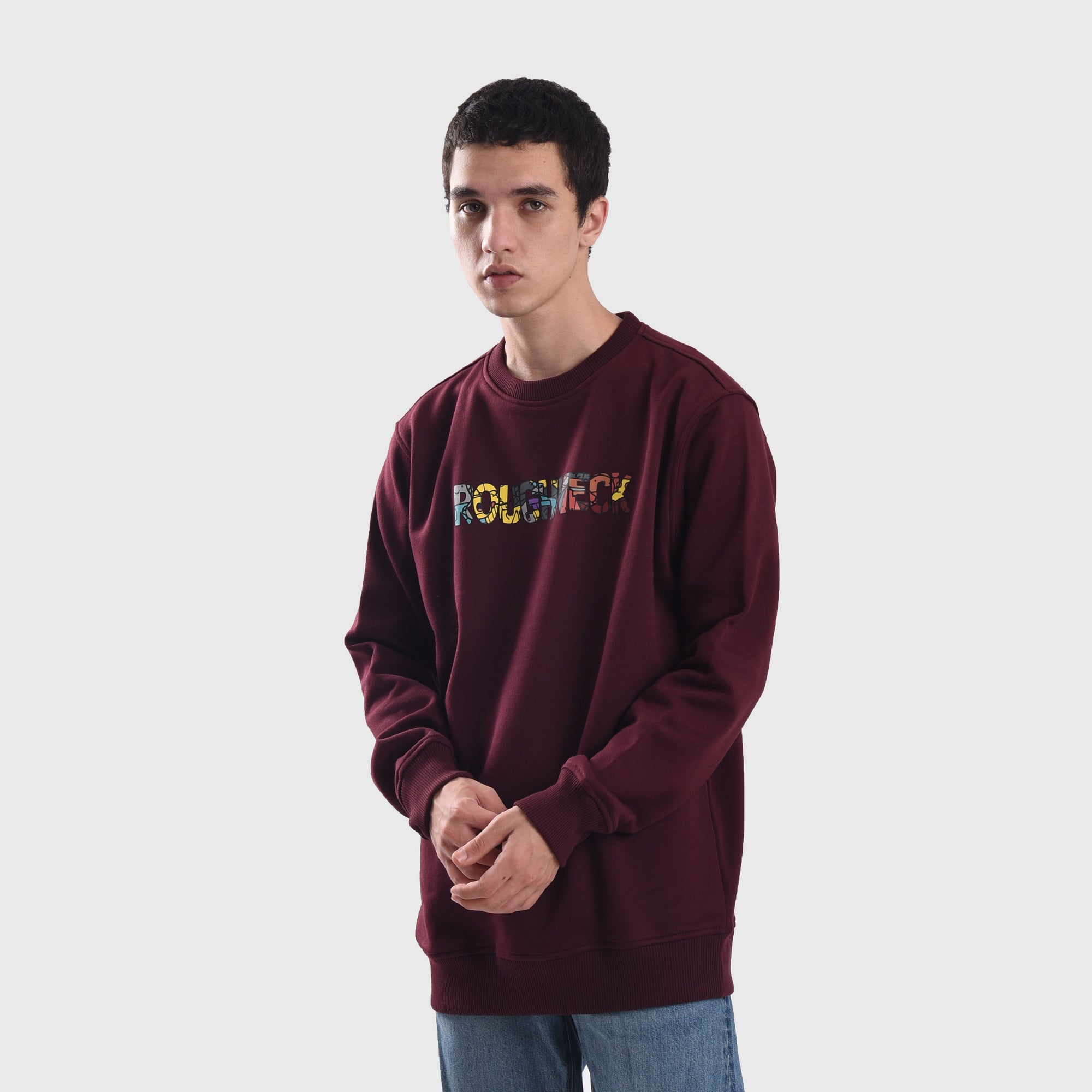 SS356 Doddle Dodge Maroon Crewneck